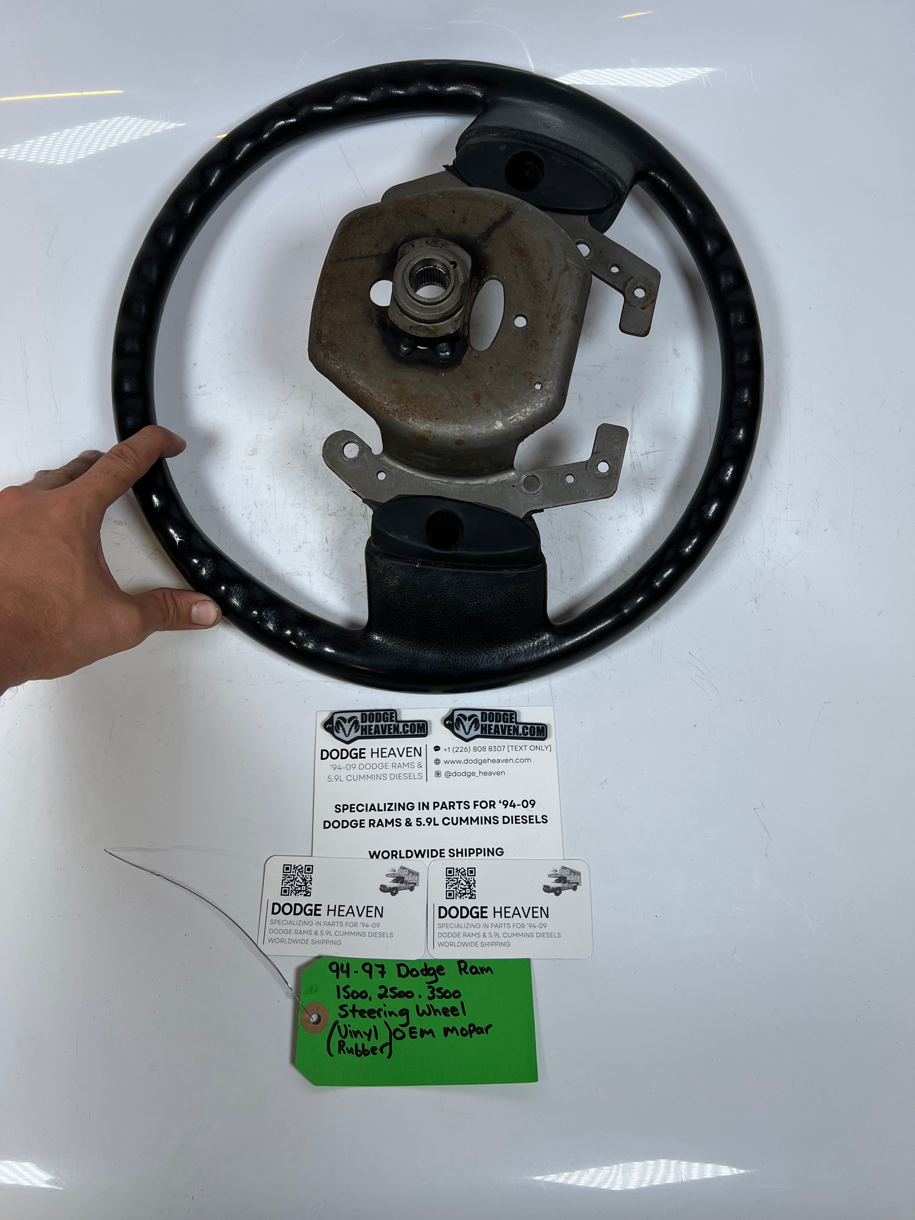 1994-1997 Dodge Ram 1500 2500 3500 Steering Wheel Vinyl Rubber