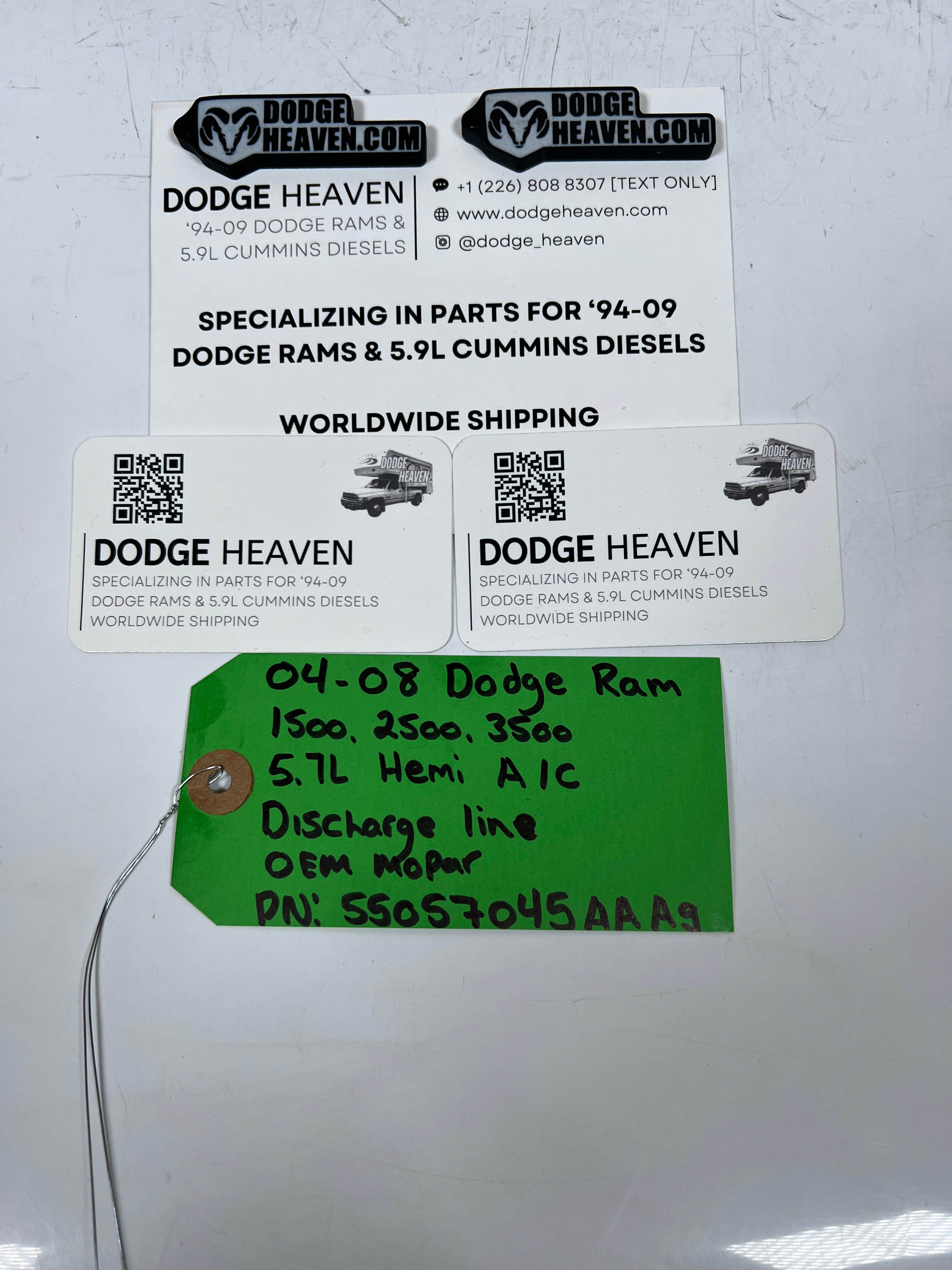 2004-2008 Dodge Ram 1500 2500 3500 5.7L Hemi A/C AC Discharge Line