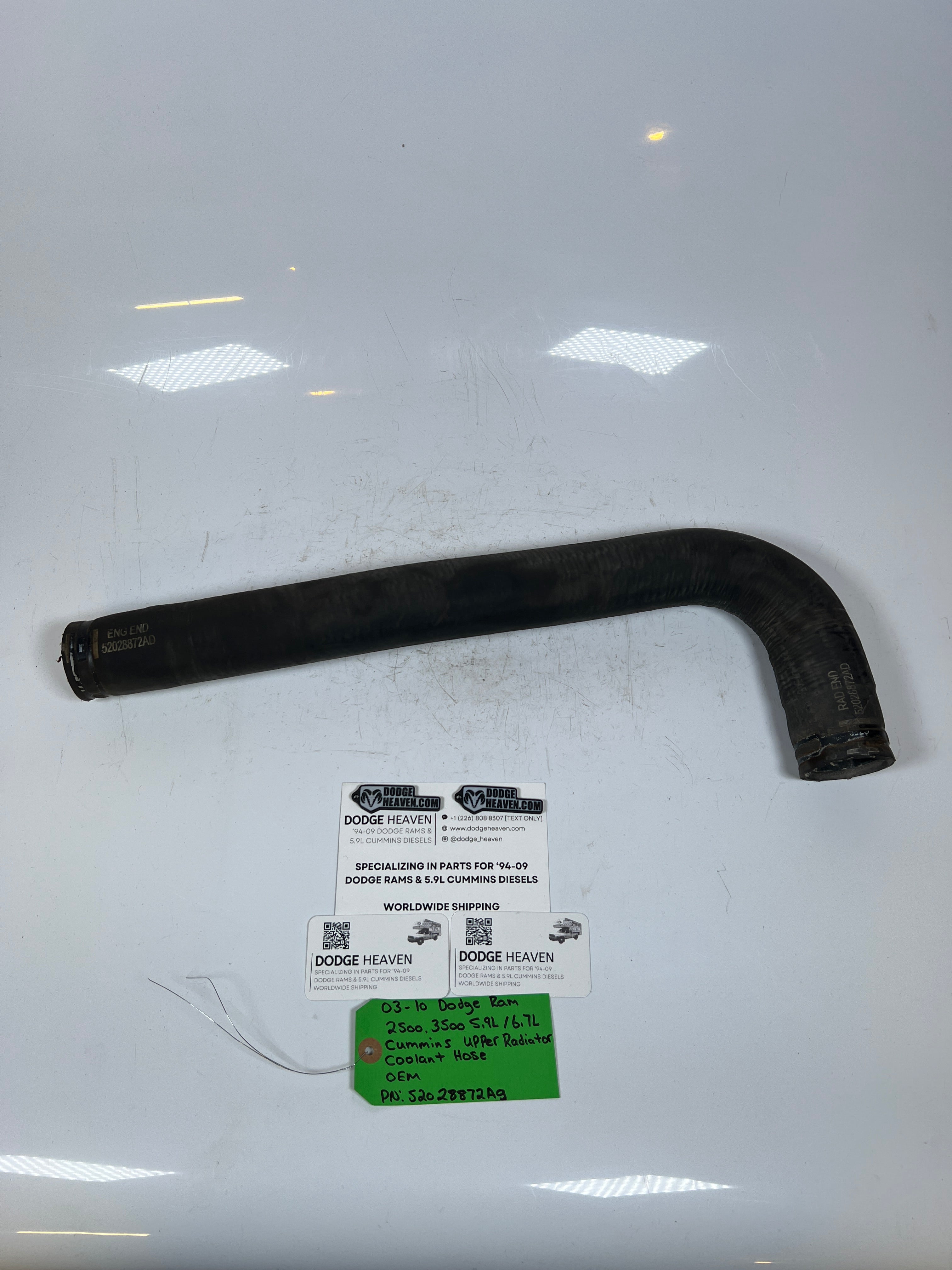 2003-2010 Dodge Ram 5.9L / 6.7L Cummins Upper Radiator Coolant Hose