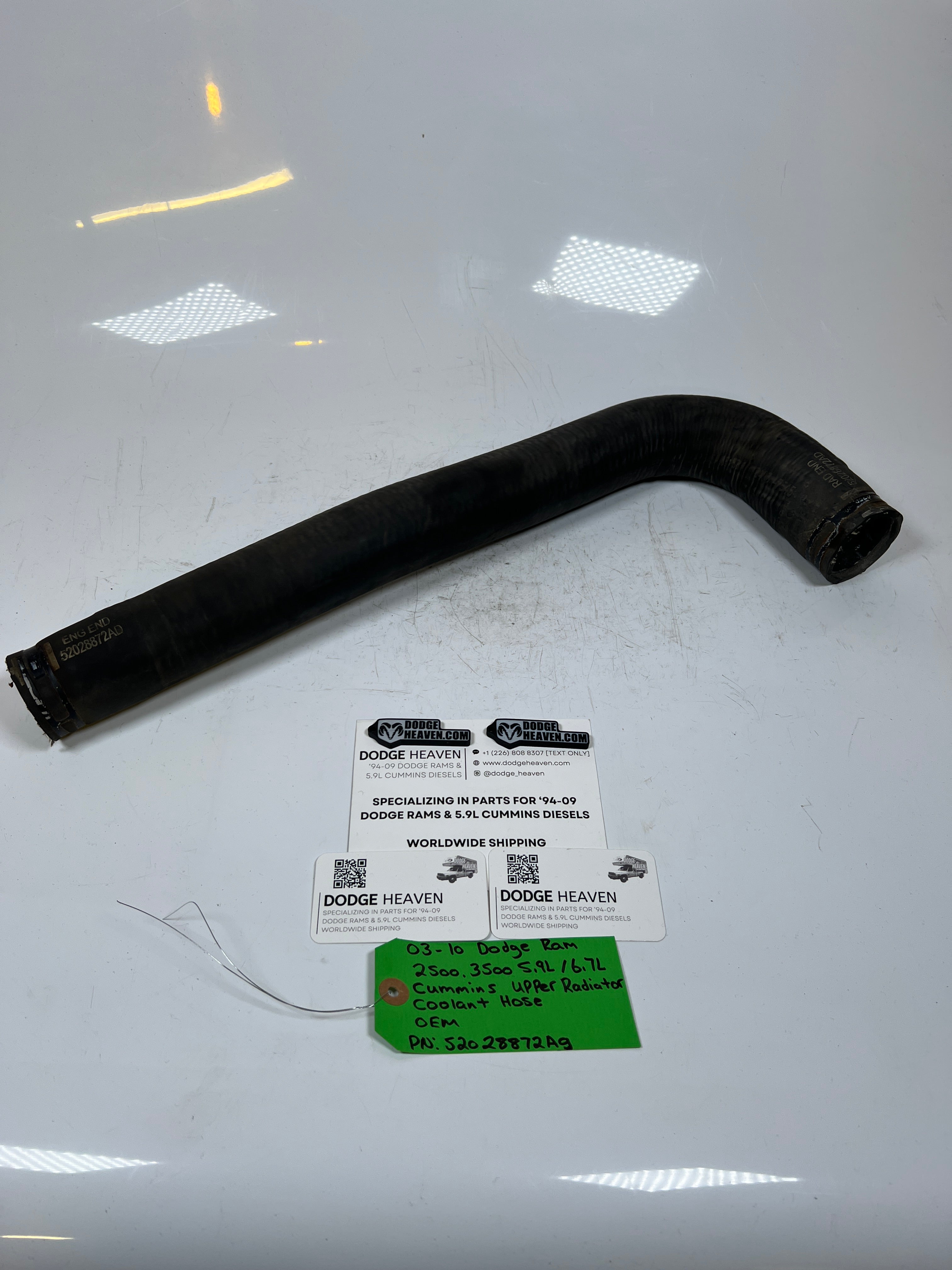 2003-2010 Dodge Ram 5.9L / 6.7L Cummins Upper Radiator Coolant Hose