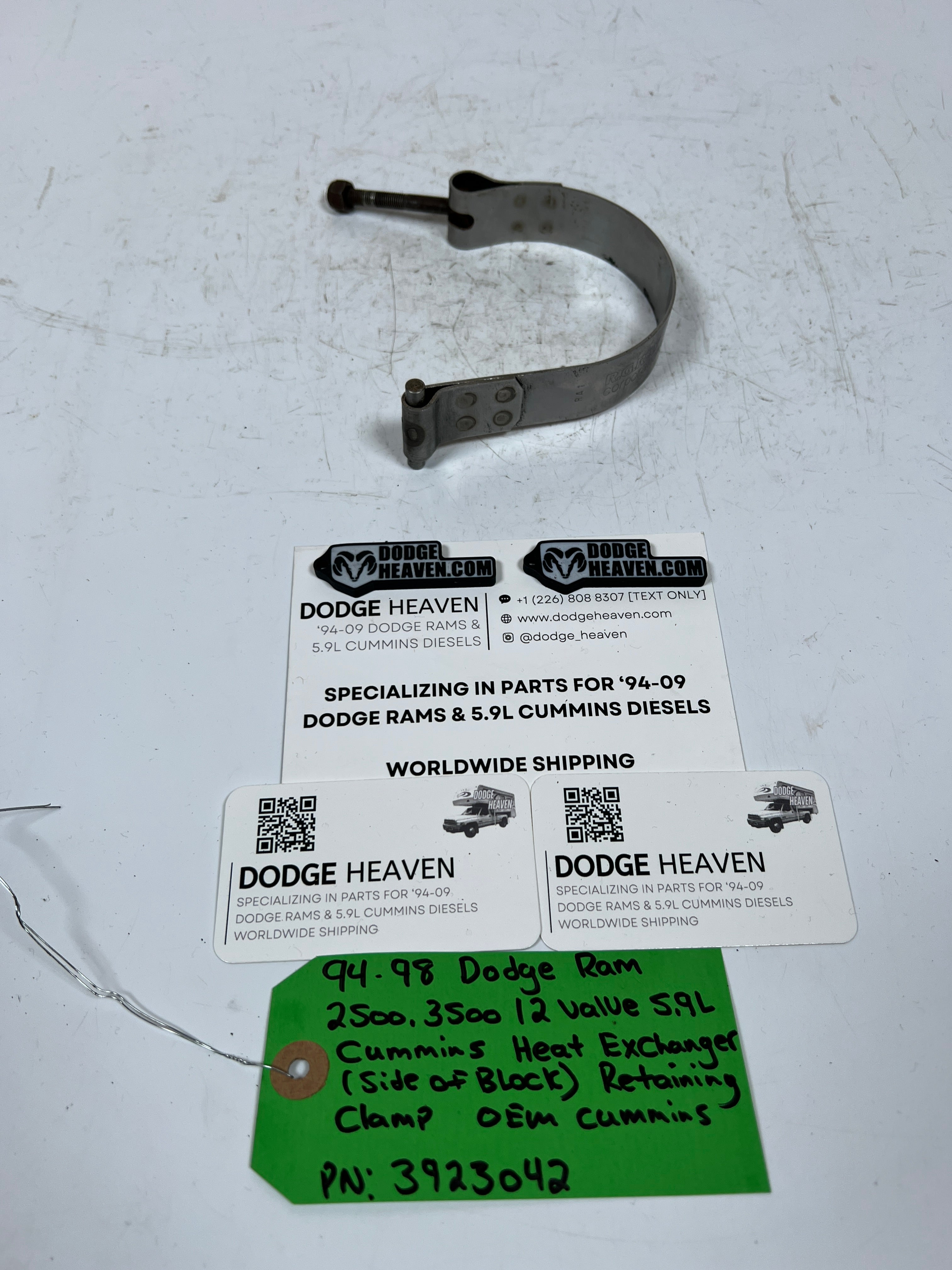 1994-1998 Dodge Ram 12 Valve 5.9L Cummins Heat Exchanger Retaining Clamp