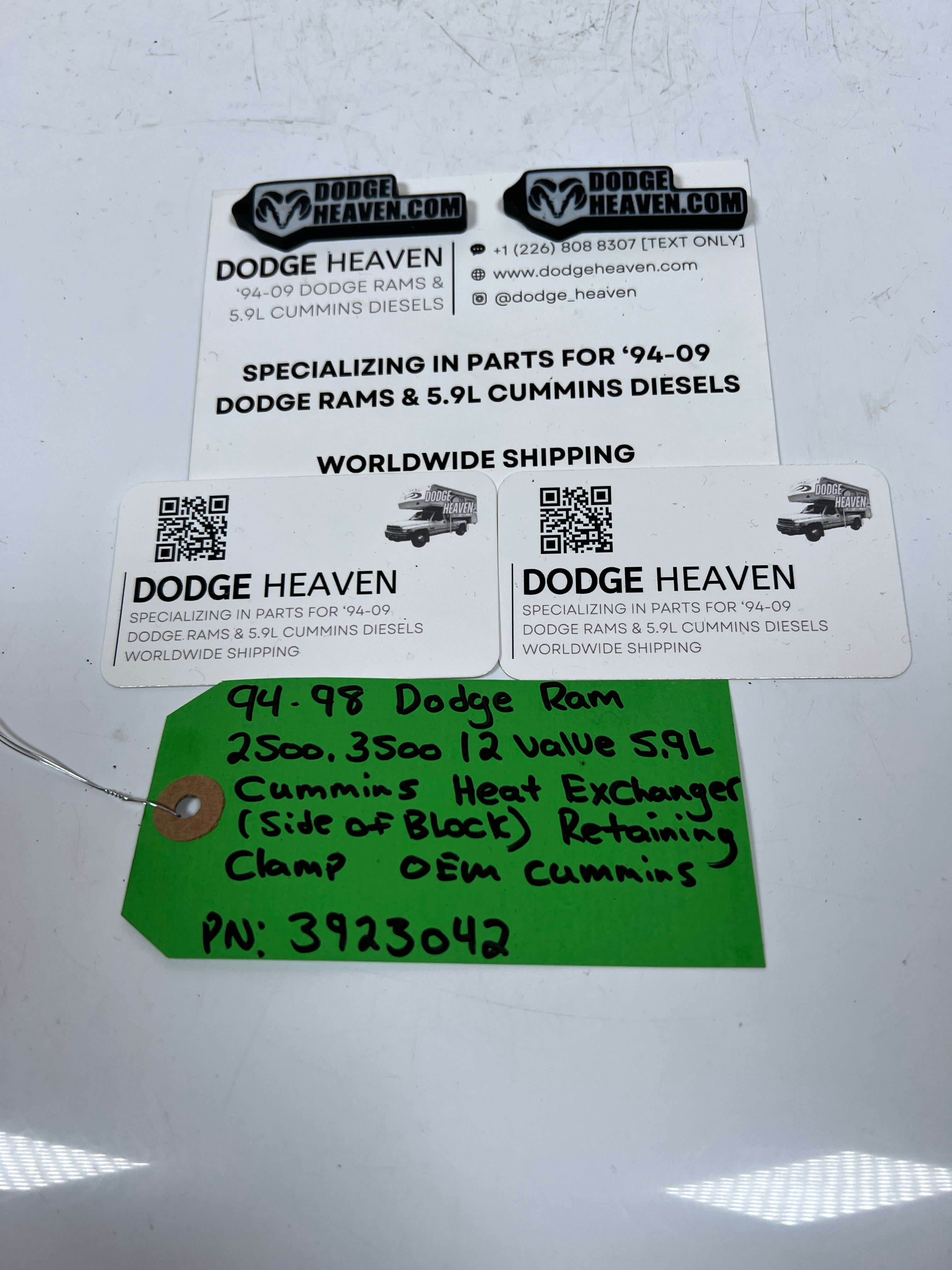 1994-1998 Dodge Ram 12 Valve 5.9L Cummins Heat Exchanger Retaining Clamp
