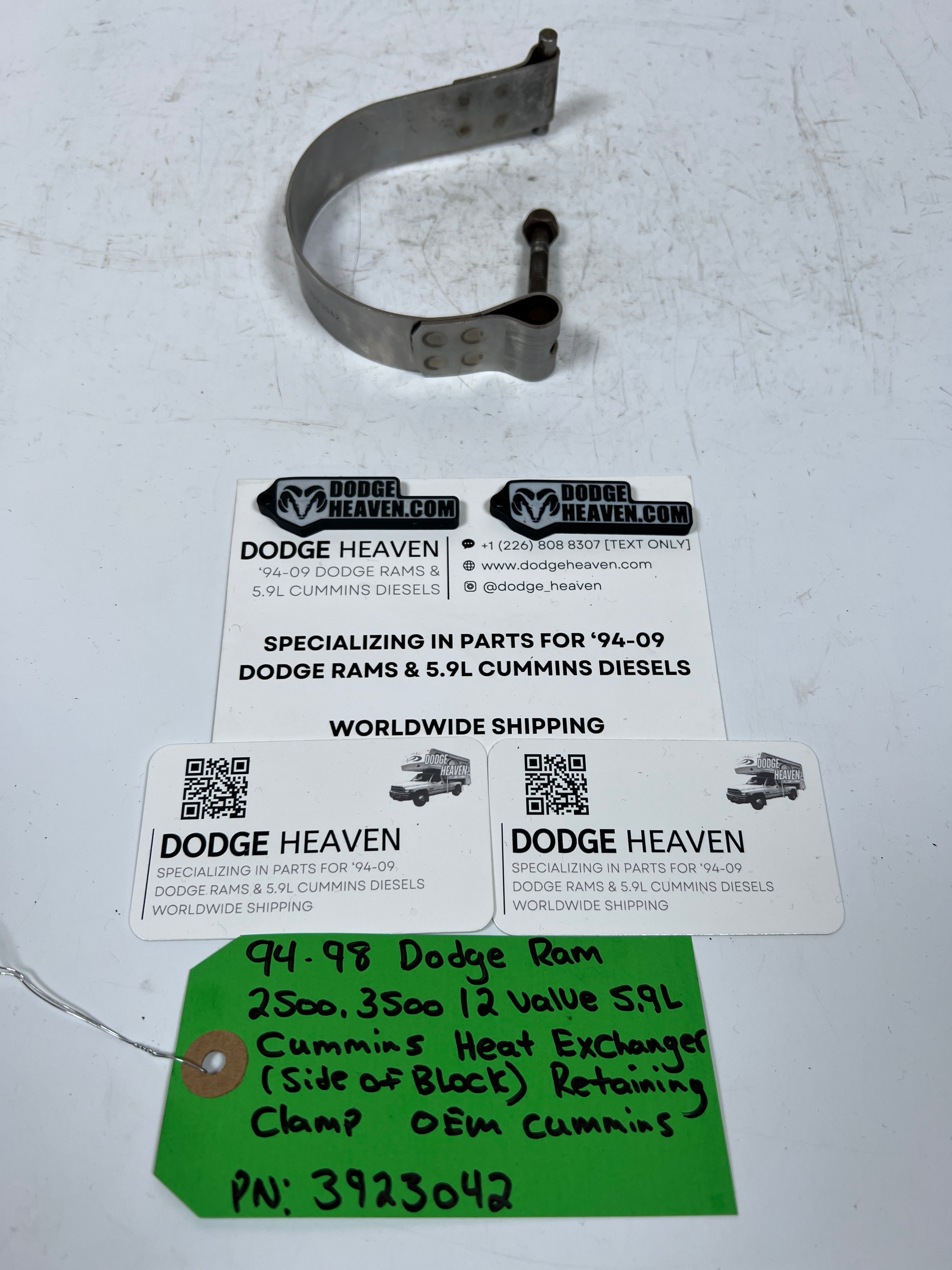 1994-1998 Dodge Ram 12 Valve 5.9L Cummins Heat Exchanger Retaining Clamp