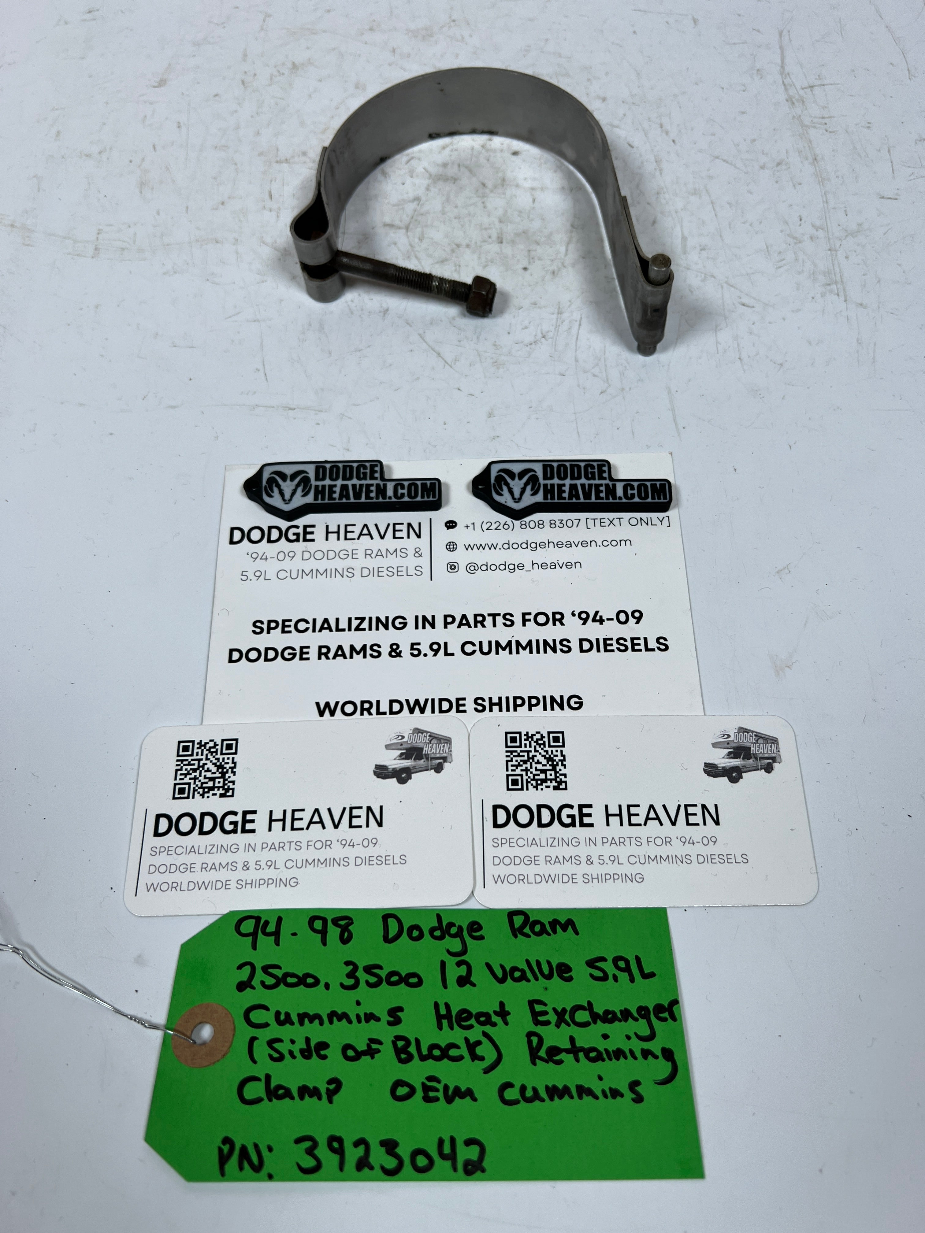 1994-1998 Dodge Ram 12 Valve 5.9L Cummins Heat Exchanger Retaining Clamp