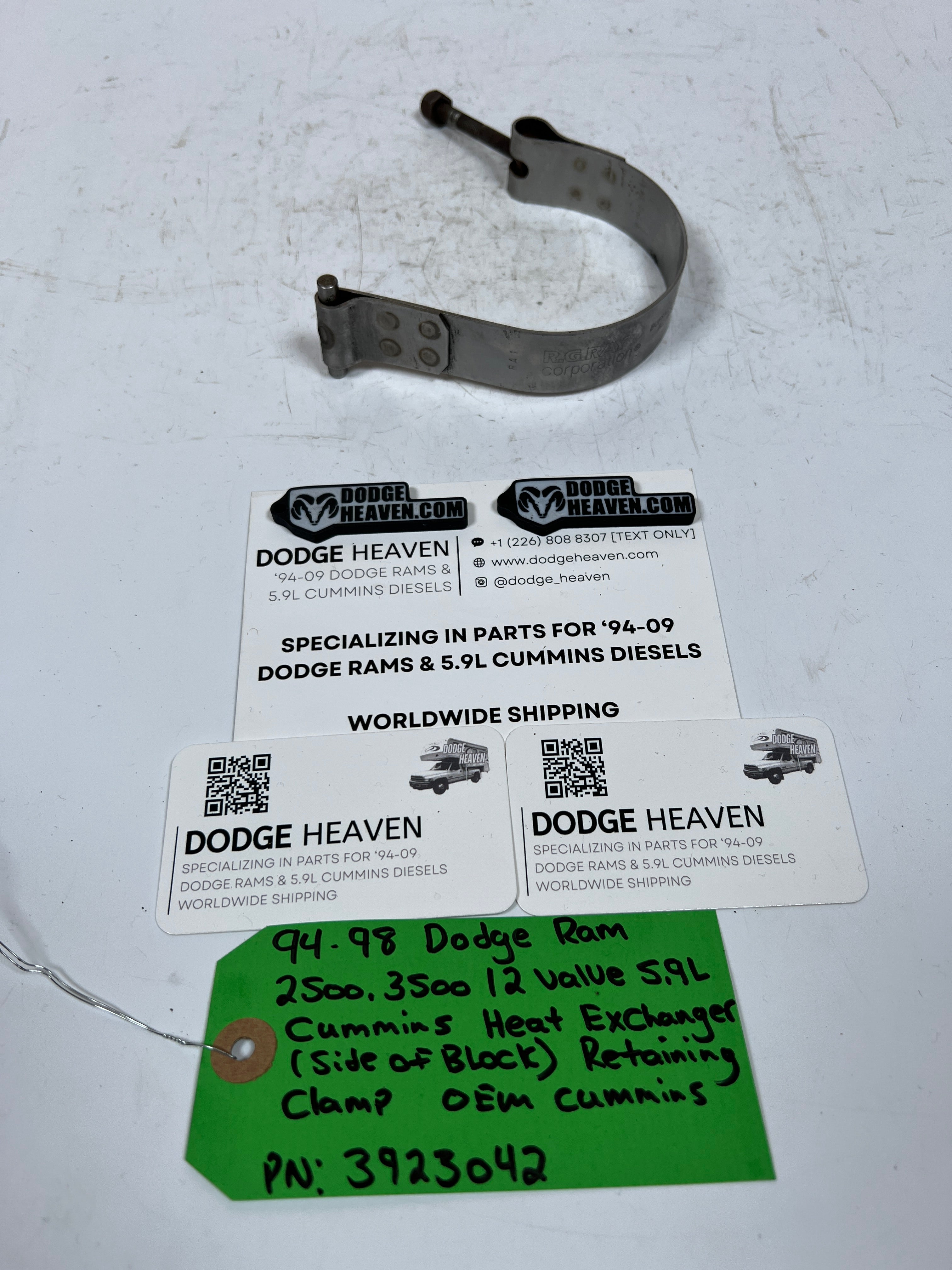 1994-1998 Dodge Ram 12 Valve 5.9L Cummins Heat Exchanger Retaining Clamp