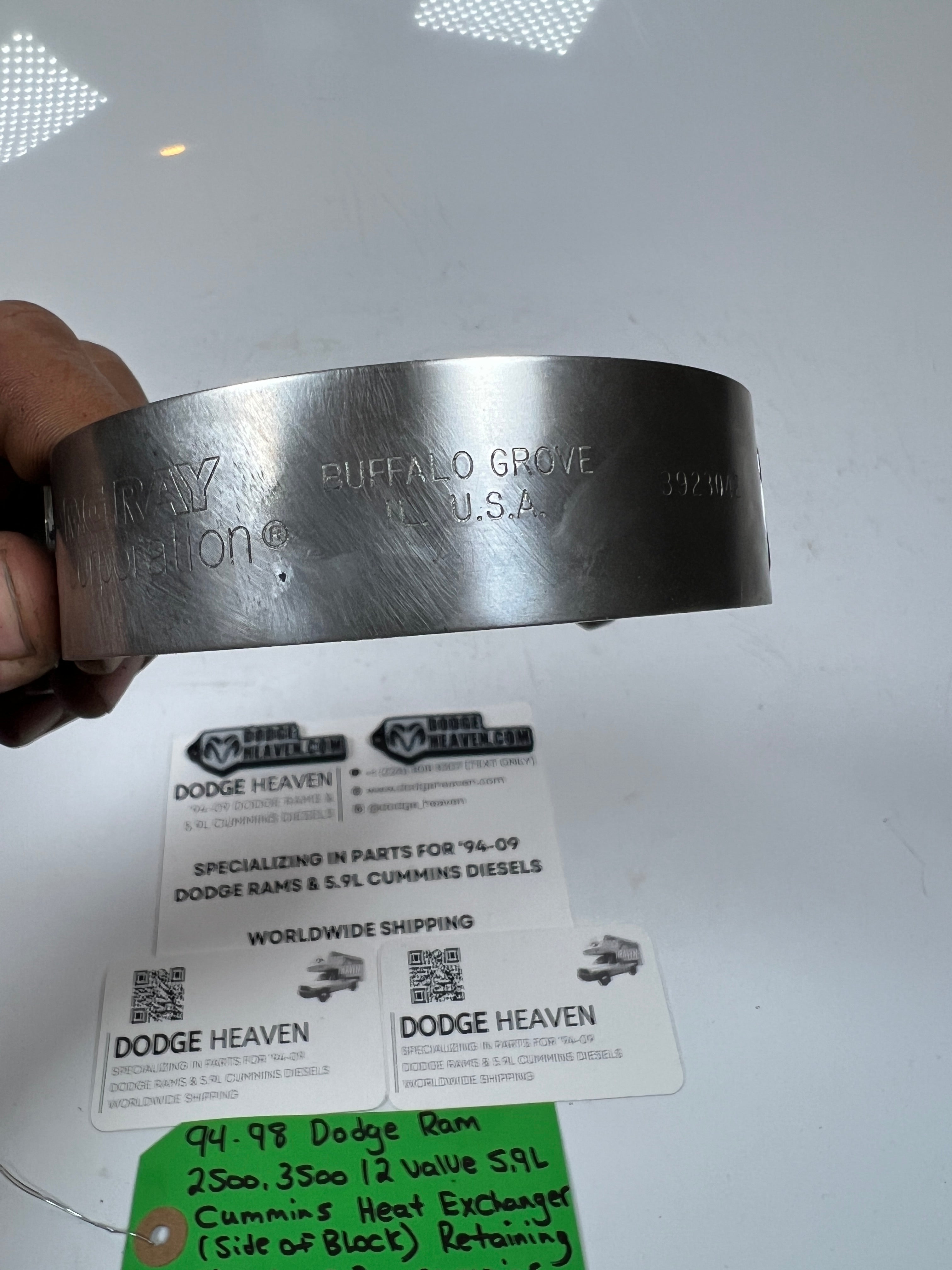 1994-1998 Dodge Ram 12 Valve 5.9L Cummins Heat Exchanger Retaining Clamp