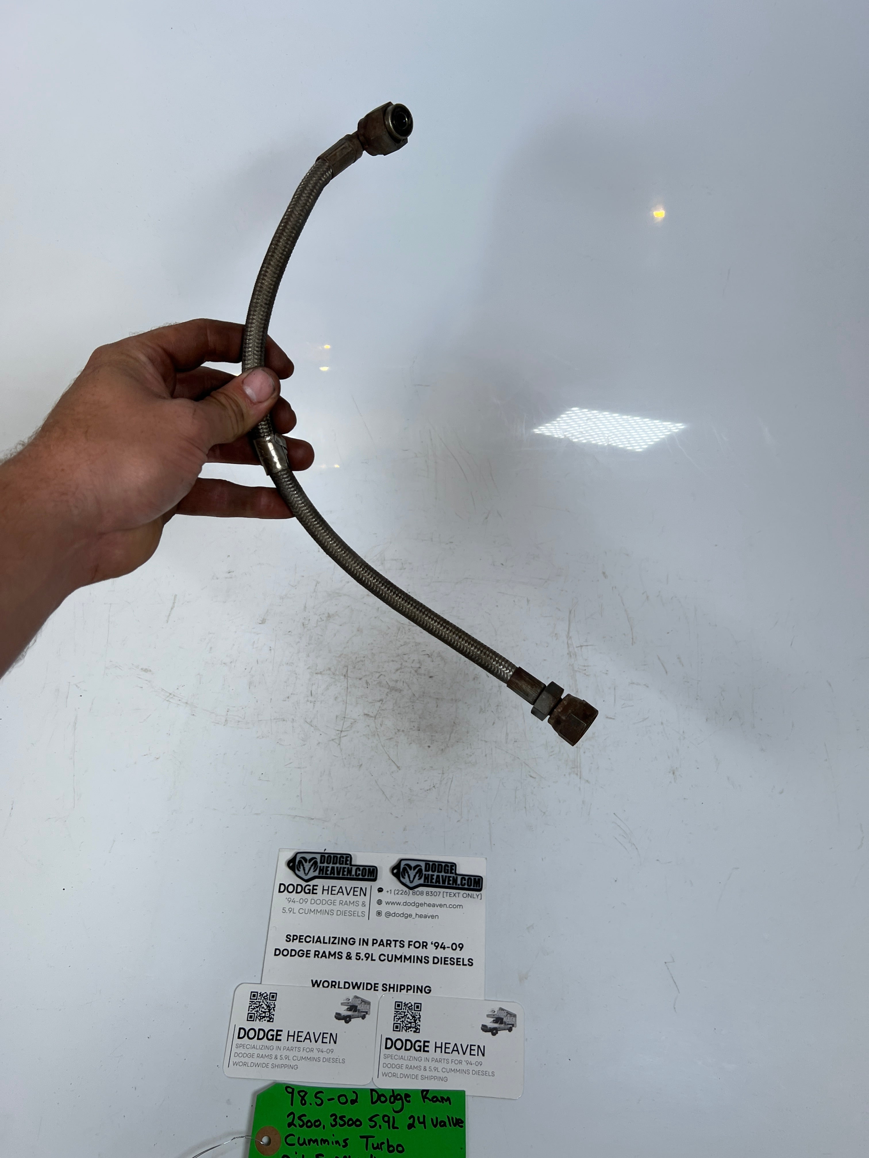 1998.5-2002 Dodge Ram 2500 3500 24V 5.9L Cummins Turbo Oil Feed Line