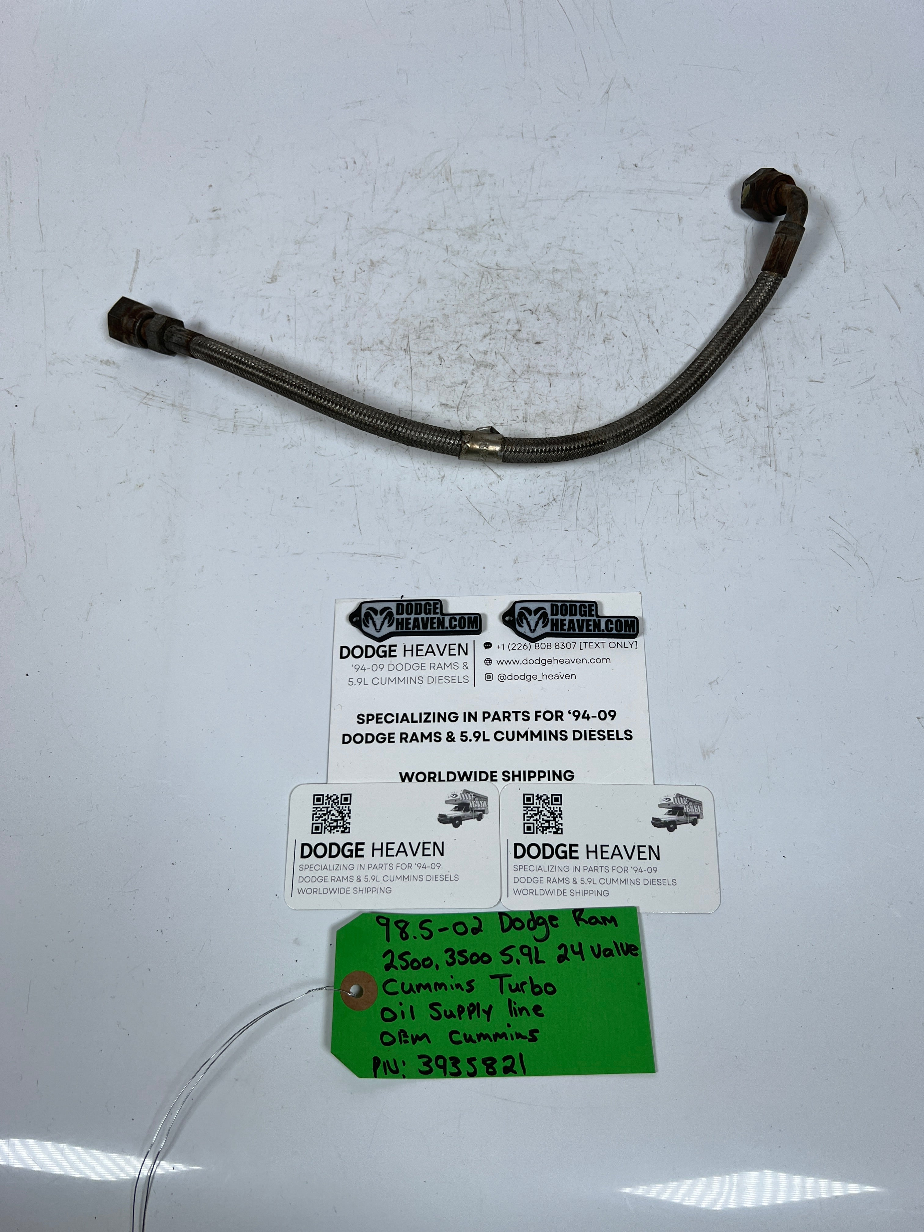 1998.5-2002 Dodge Ram 2500 3500 24V 5.9L Cummins Turbo Oil Feed Line
