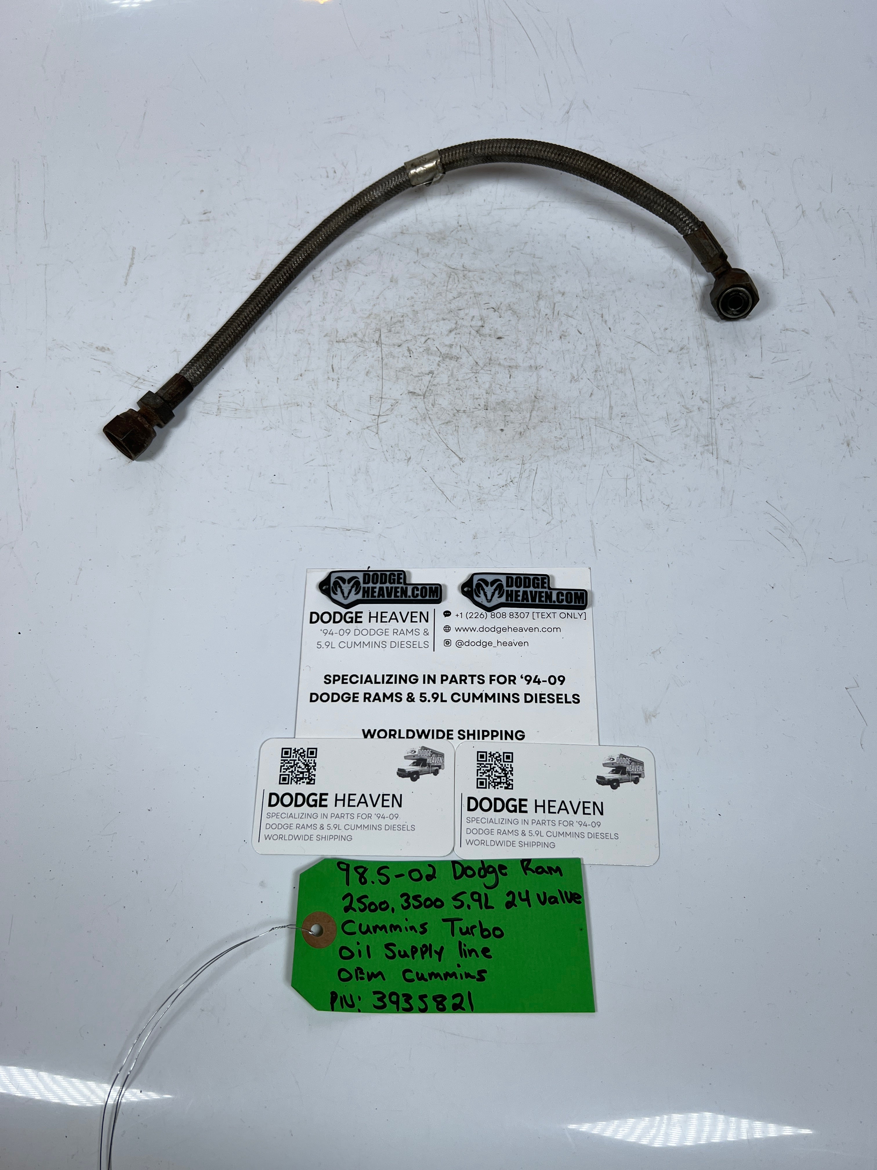 1998.5-2002 Dodge Ram 2500 3500 24V 5.9L Cummins Turbo Oil Feed Line