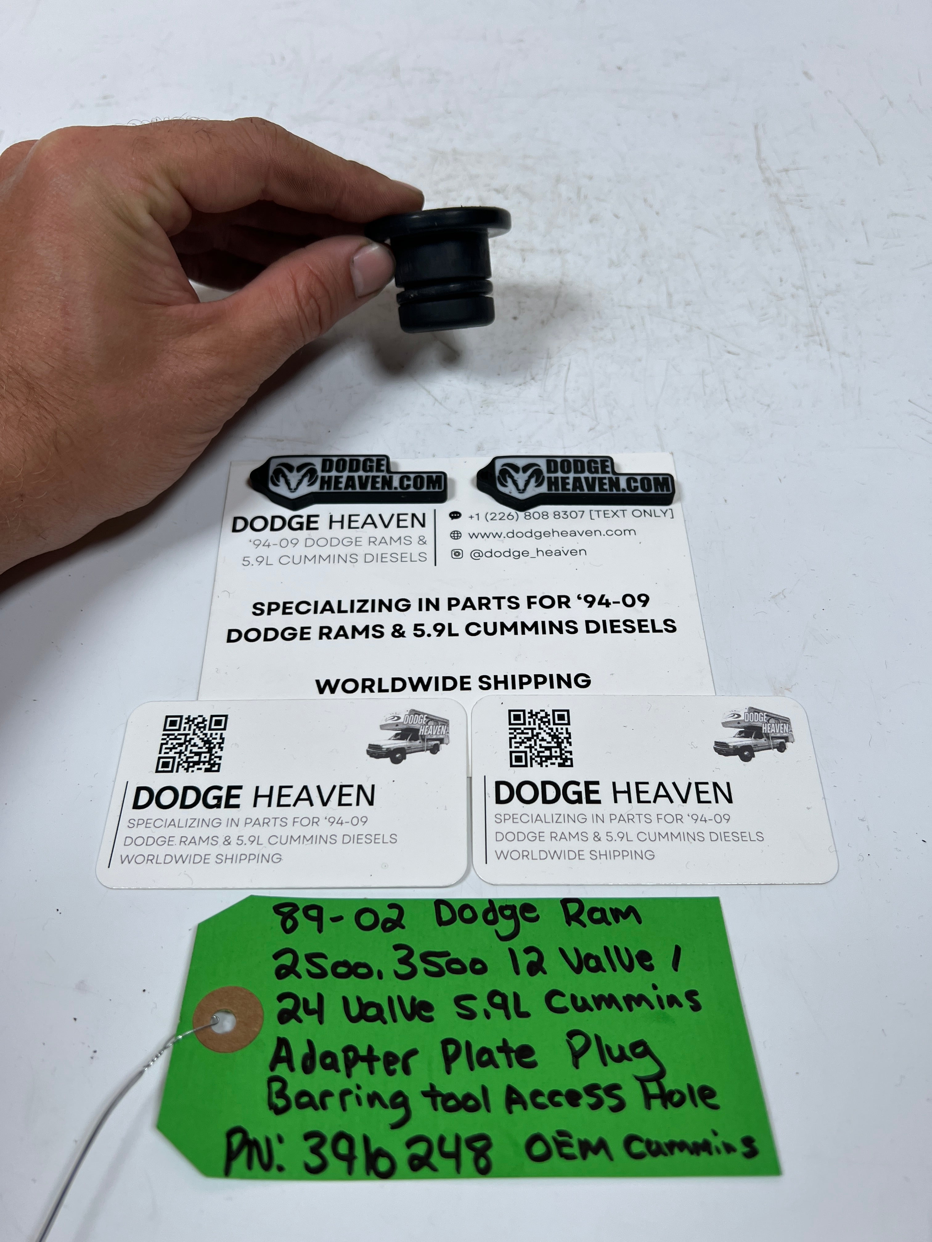 1989-2002 Dodge Ram 12V & 24V 5.9L Cummins Aadapter Plate Plug