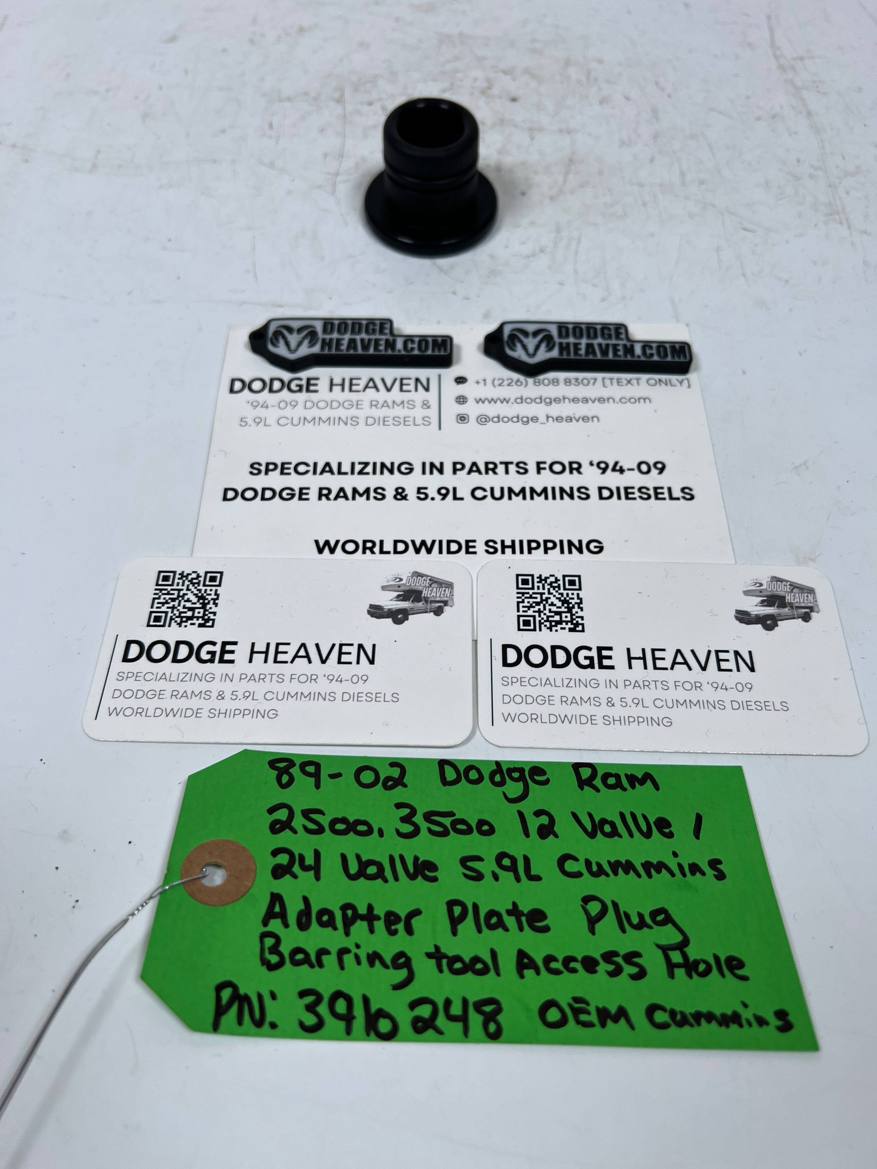 1989-2002 Dodge Ram 12V & 24V 5.9L Cummins Aadapter Plate Plug