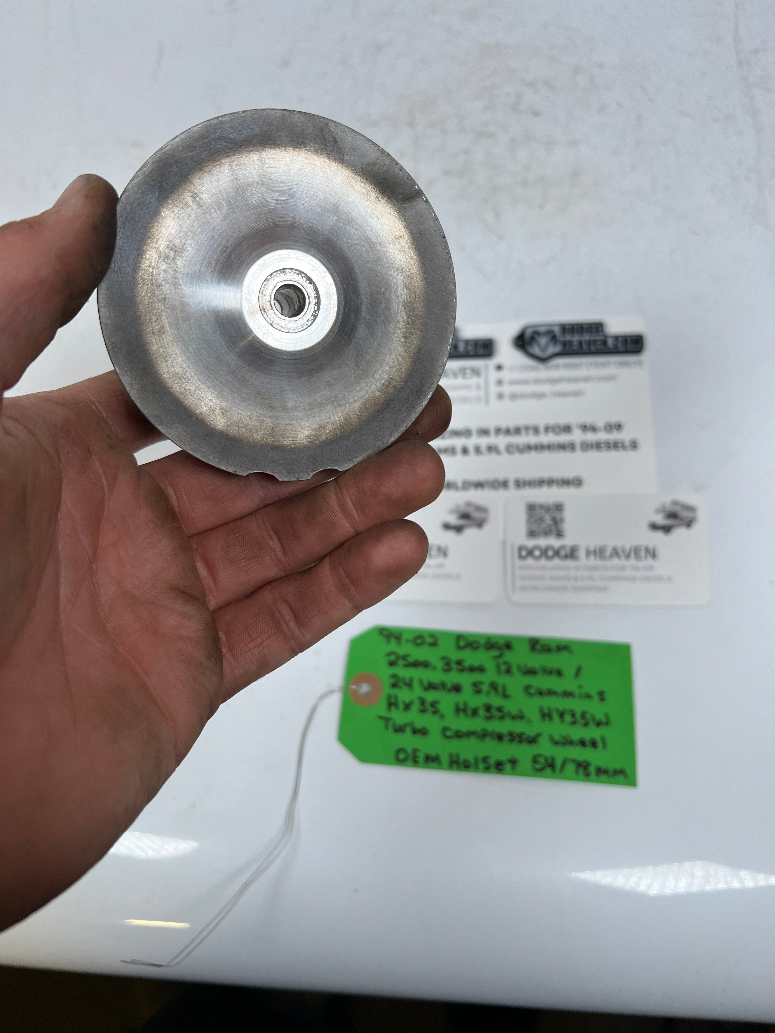 1994-2002 Dodge Ram 5.9L Cummins HX35 HX35W HY35W Turbo Compressor Wheel