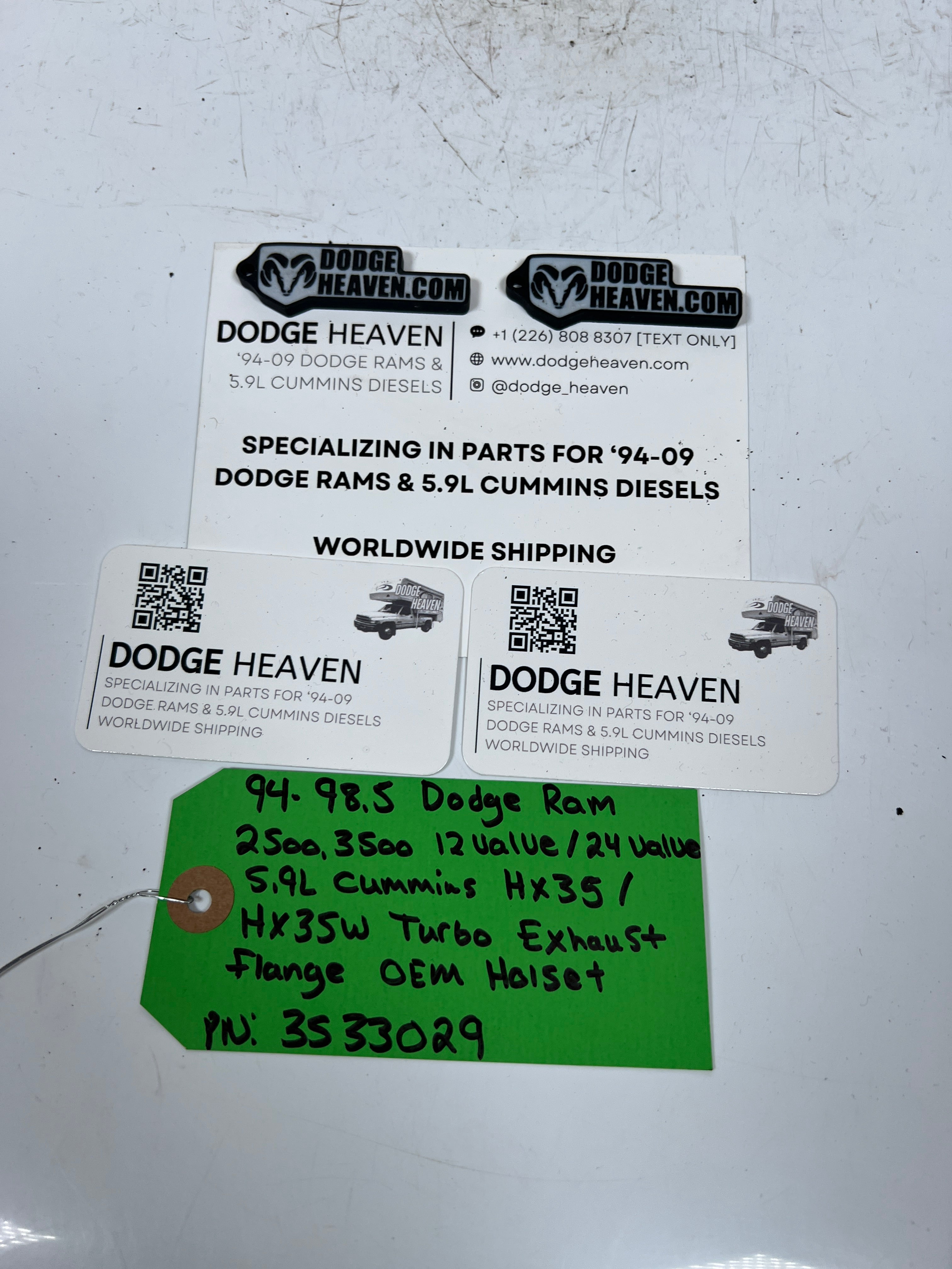 1994-1998.5 Dodge Ram 5.9L Cummins HX35W HX35 Turbo Exhaust Flange