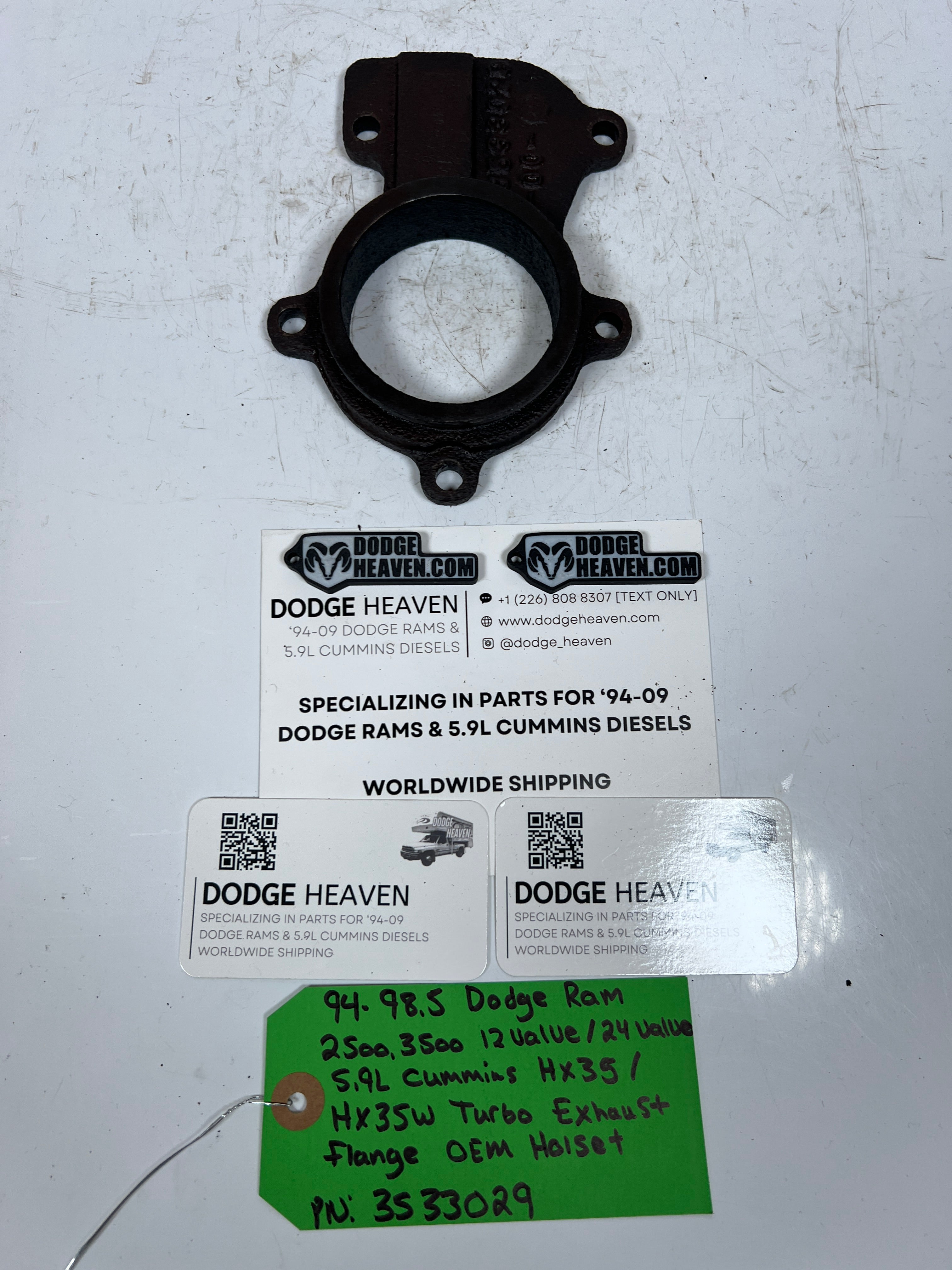 1994-1998.5 Dodge Ram 5.9L Cummins HX35W HX35 Turbo Exhaust Flange
