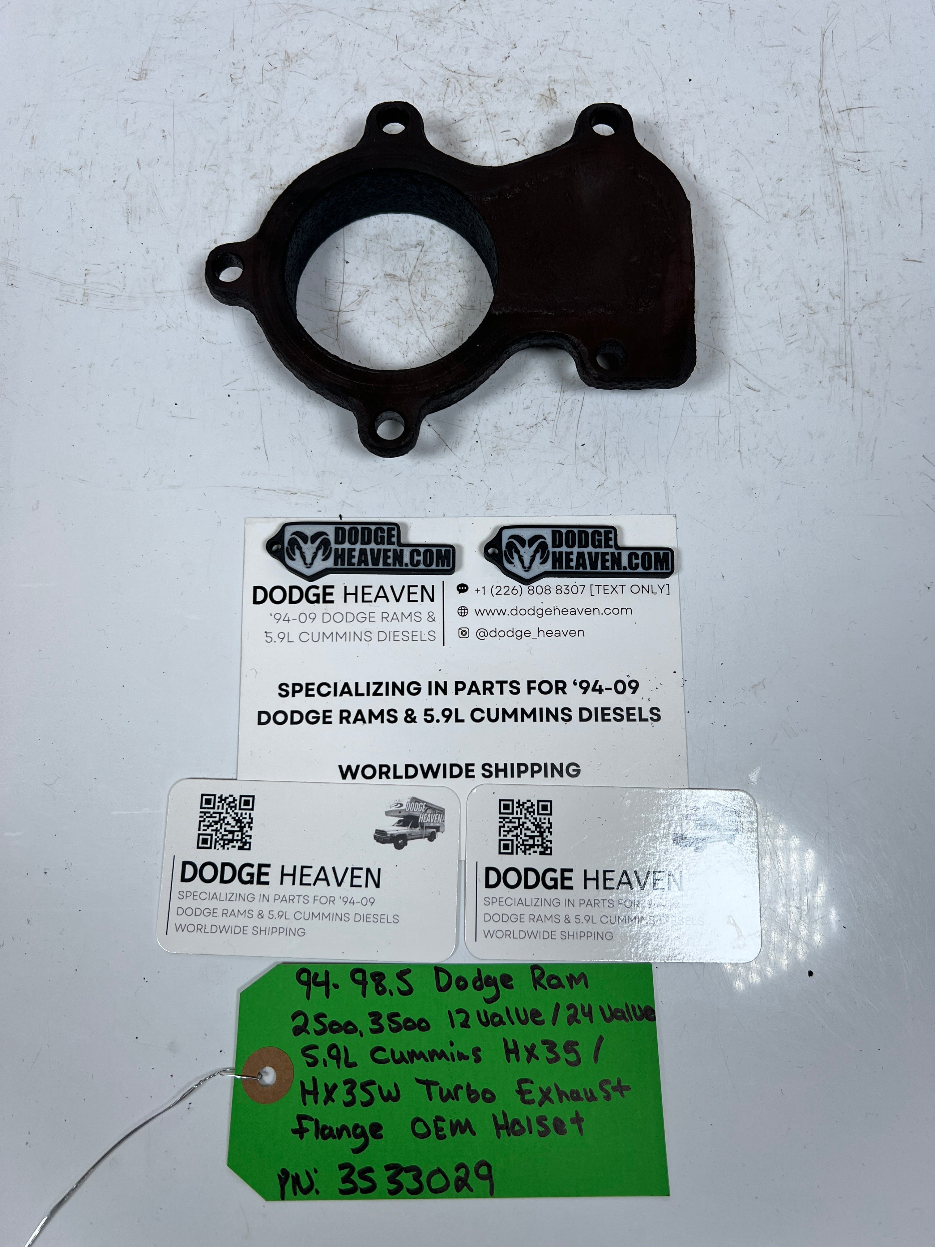 1994-1998.5 Dodge Ram 5.9L Cummins HX35W HX35 Turbo Exhaust Flange