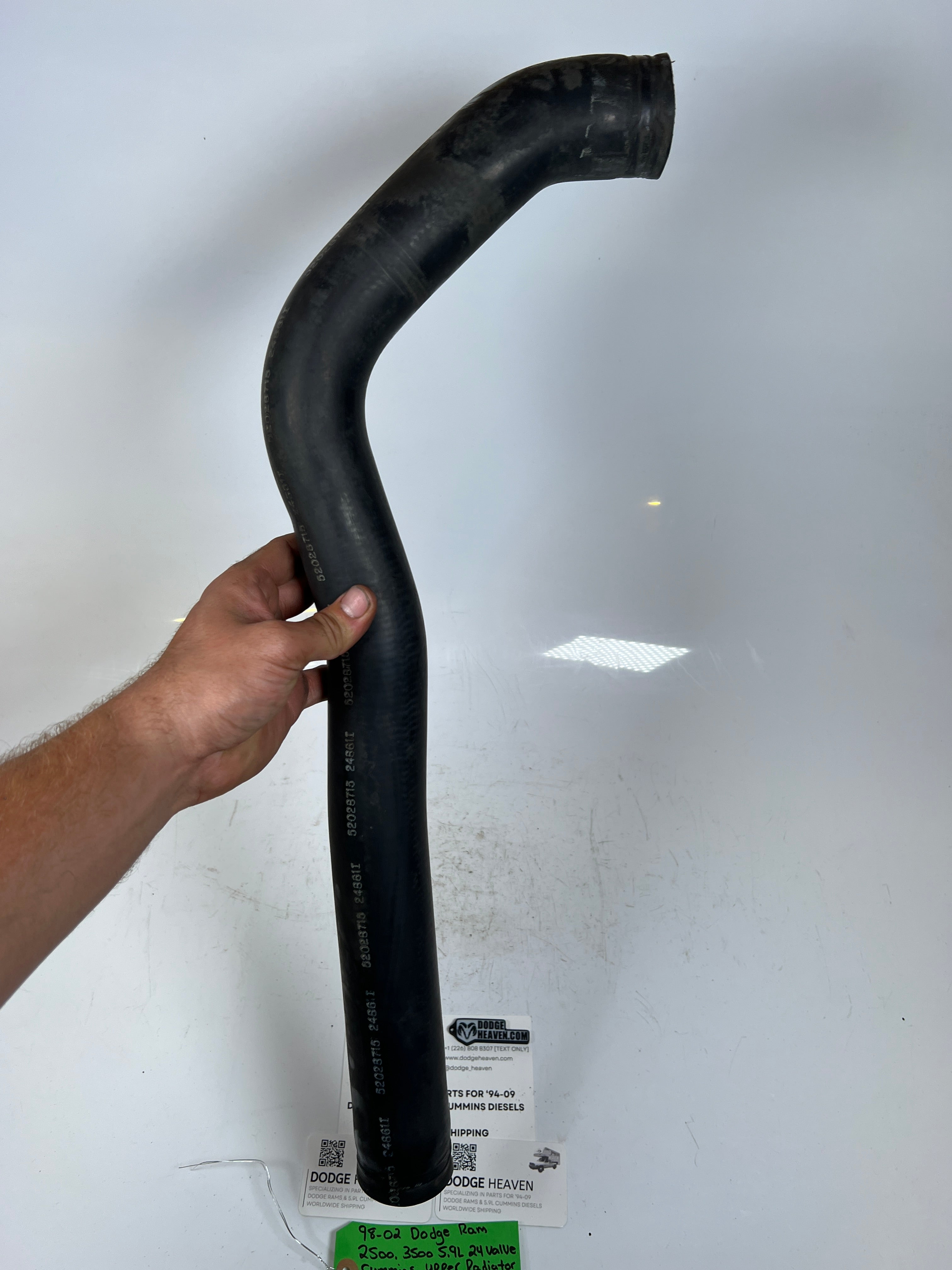 1998-2002 Dodge Ram 2500 3500 5.9L Cummins Upper Radiator Coolant Hose