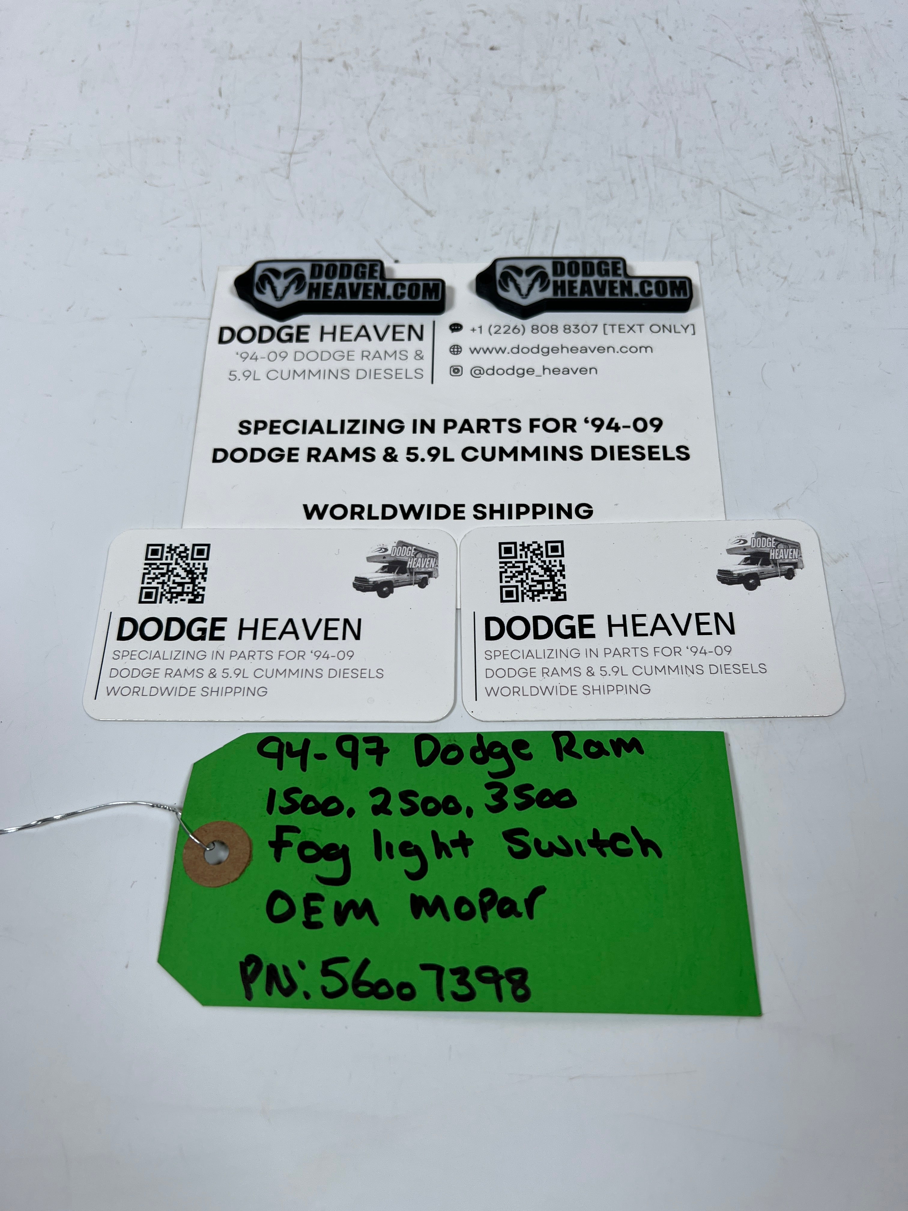 1994-1997 Dodge Ram 1500-3500 Fog Light Switch