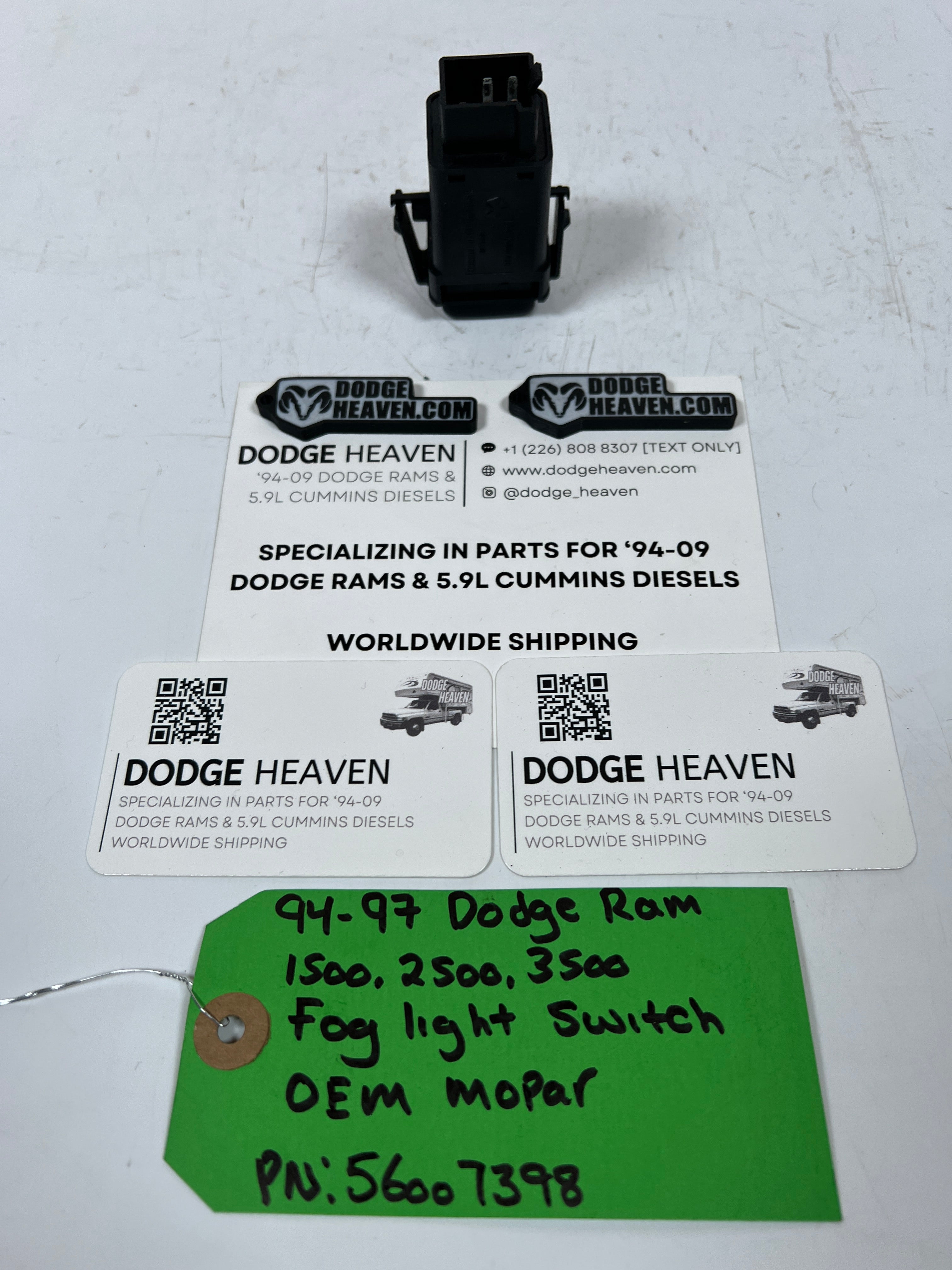 1994-1997 Dodge Ram 1500-3500 Fog Light Switch