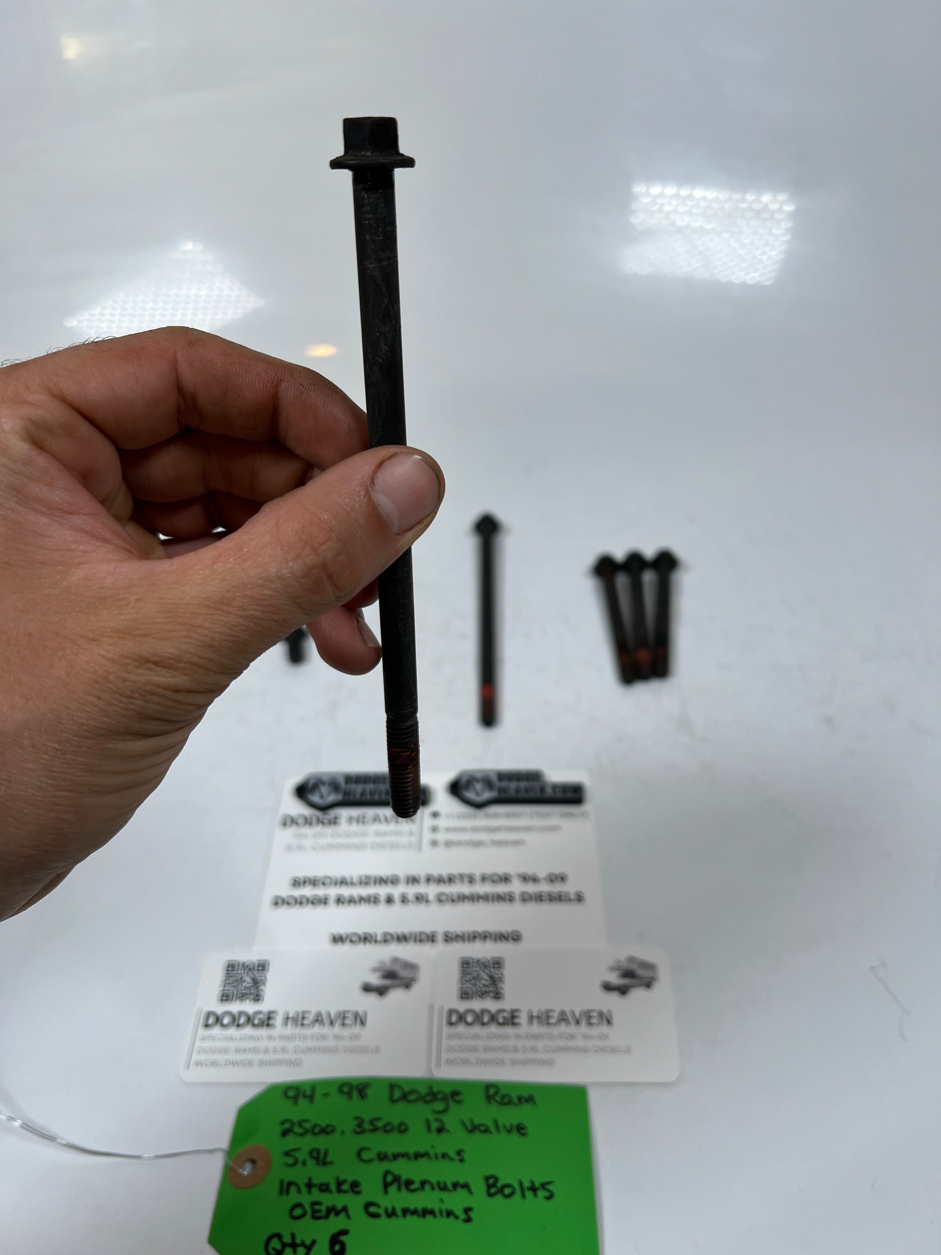 1994-1998 Dodge Ram 12 Valve 5.9L Cummins Intake Plenum Bolts QTY 6