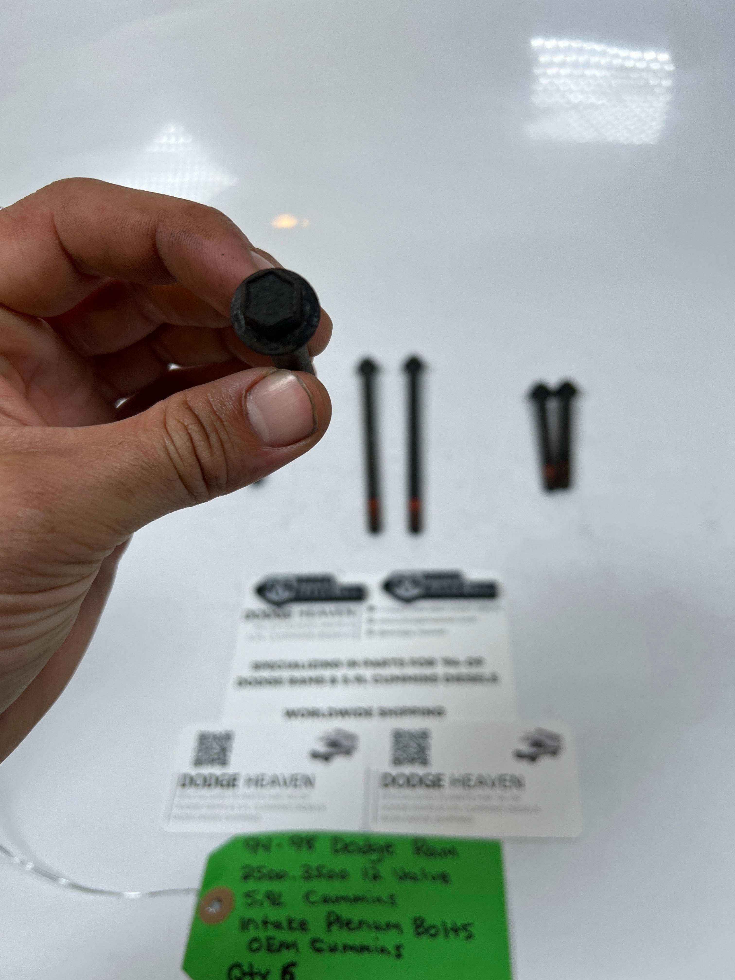 1994-1998 Dodge Ram 12 Valve 5.9L Cummins Intake Plenum Bolts QTY 6