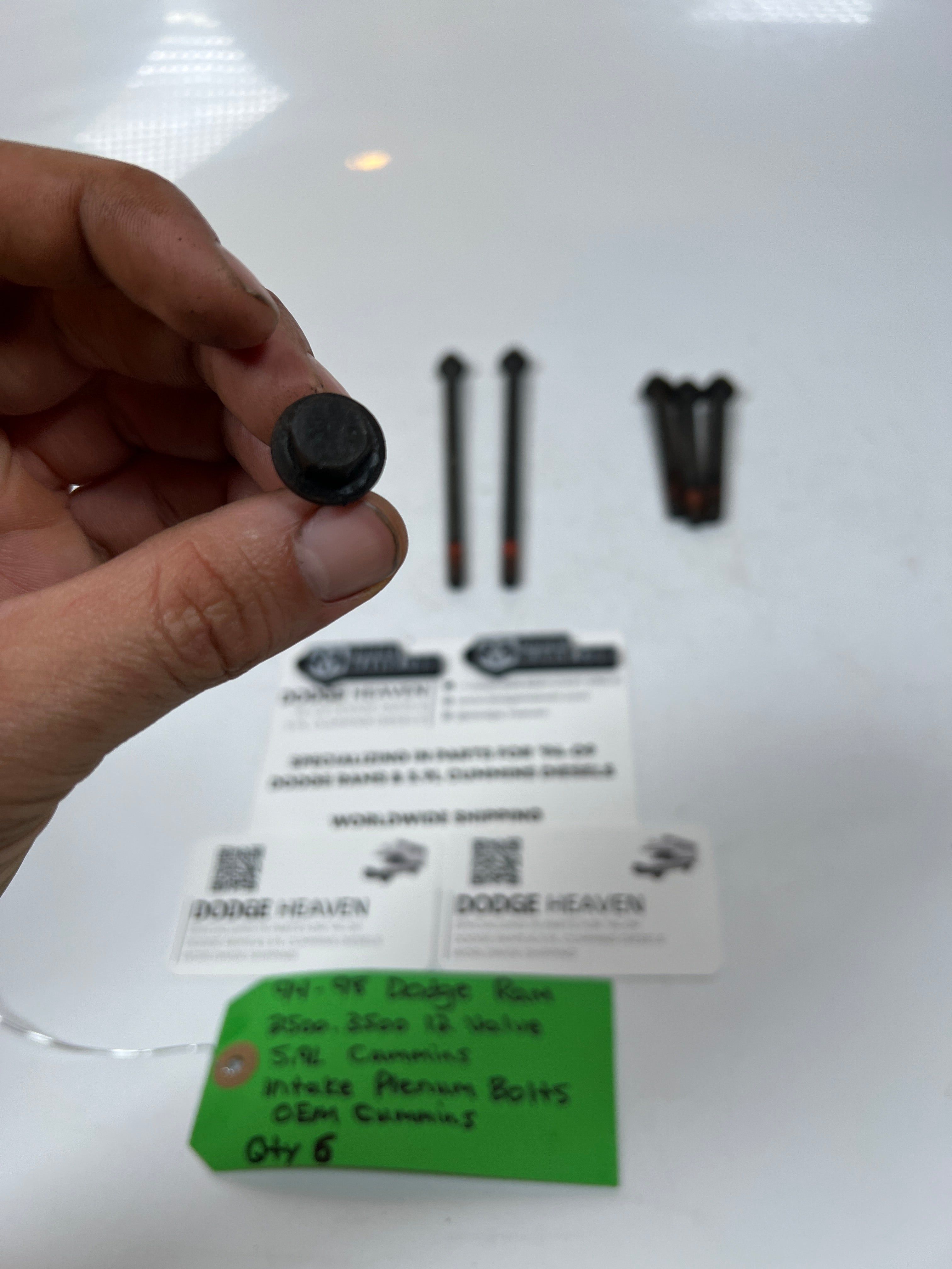 1994-1998 Dodge Ram 12 Valve 5.9L Cummins Intake Plenum Bolts QTY 6