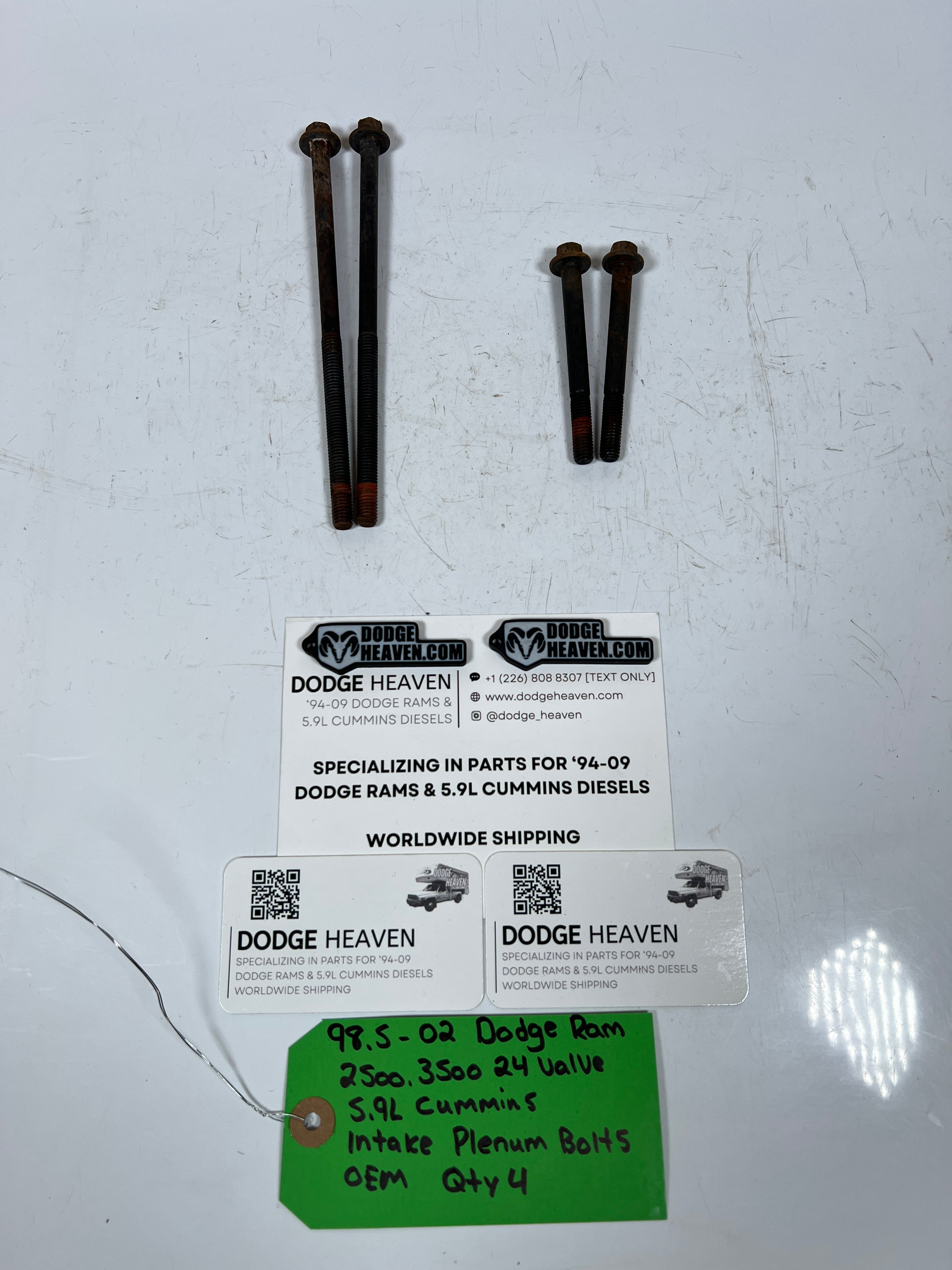 1998.5-2002 Dodge Ram 24 Valve 5.9L Cummins Intake Plenum Bolts QTY 4