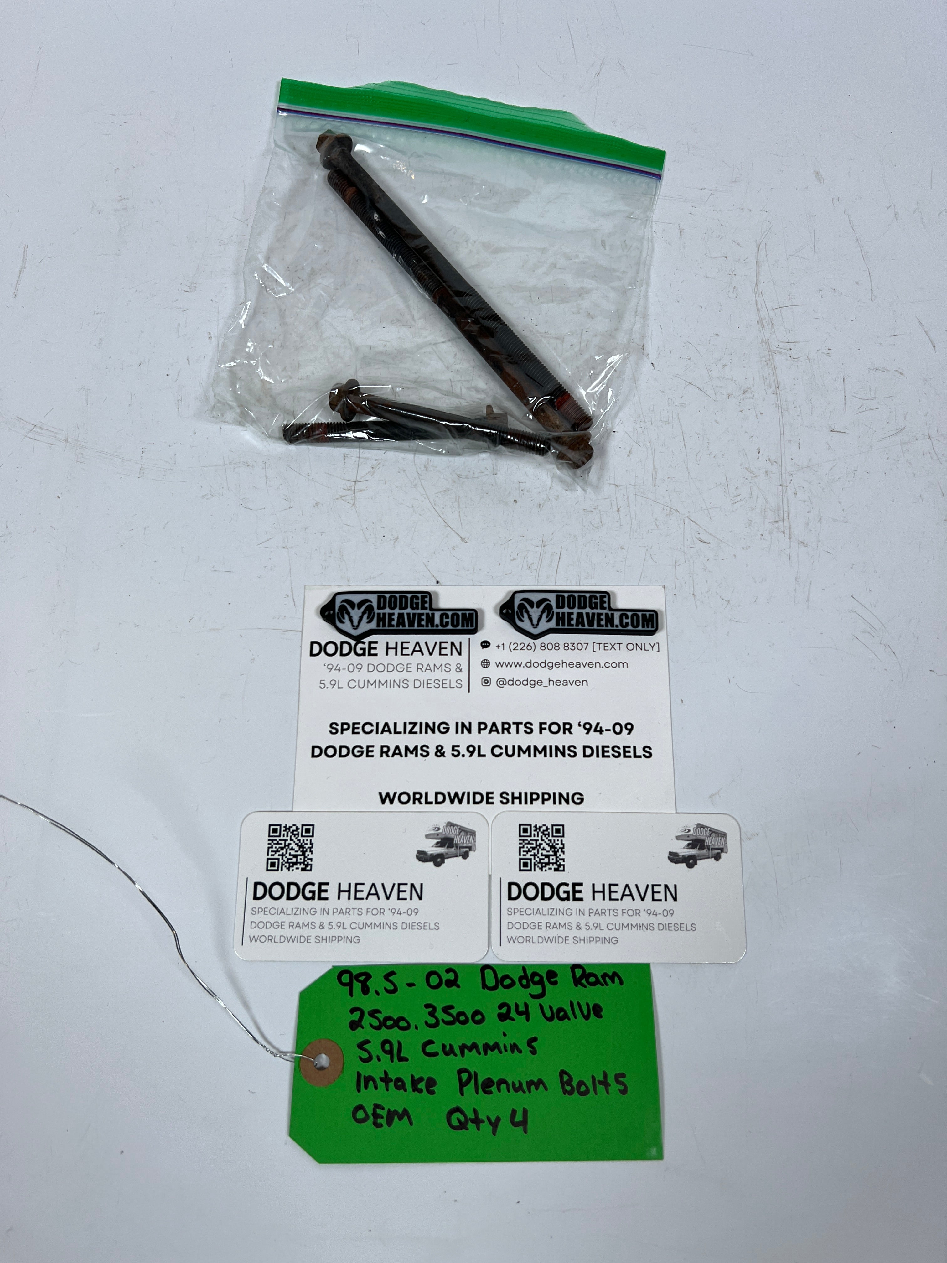 1998.5-2002 Dodge Ram 24 Valve 5.9L Cummins Intake Plenum Bolts QTY 4
