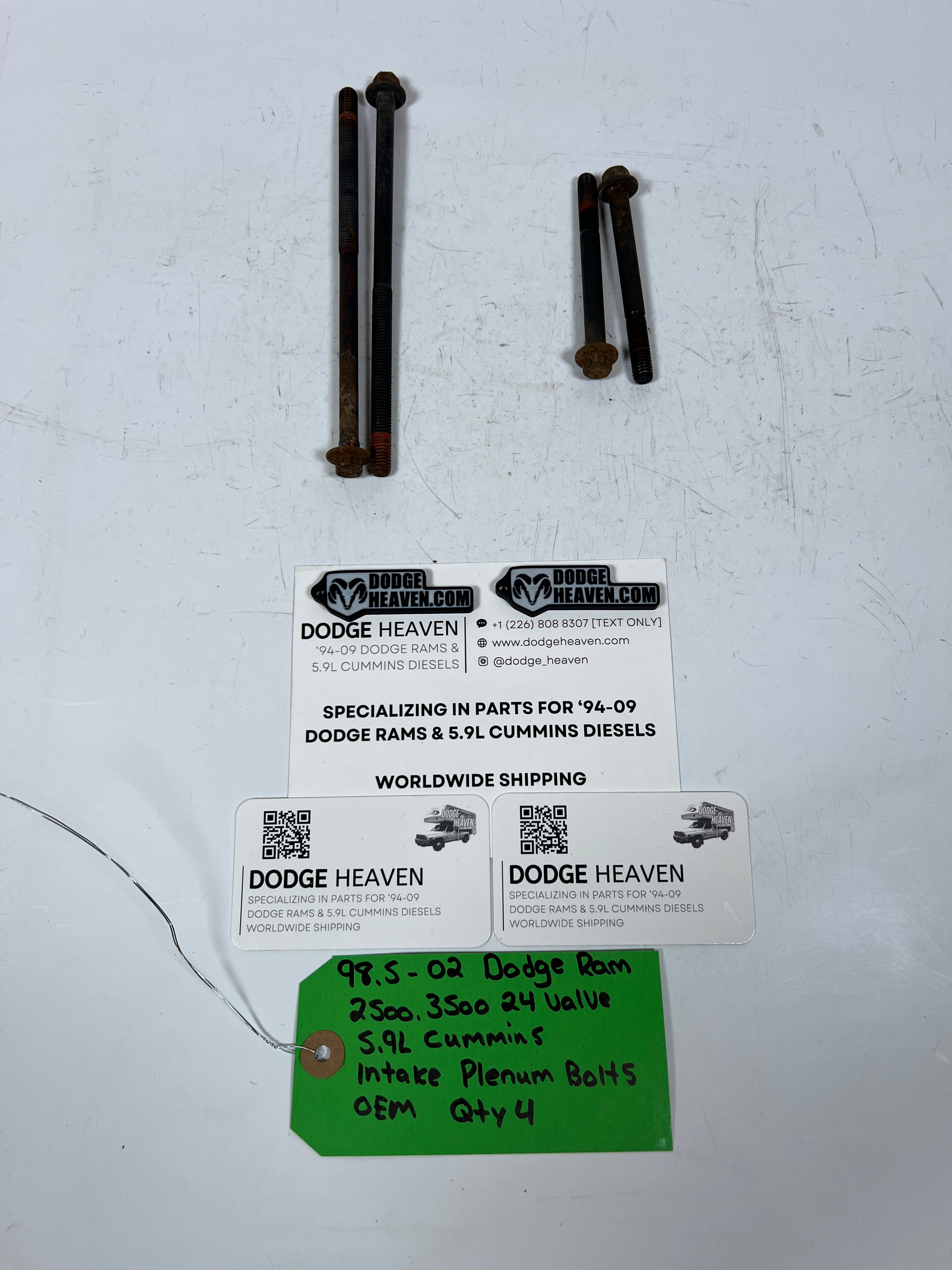 1998.5-2002 Dodge Ram 24 Valve 5.9L Cummins Intake Plenum Bolts QTY 4