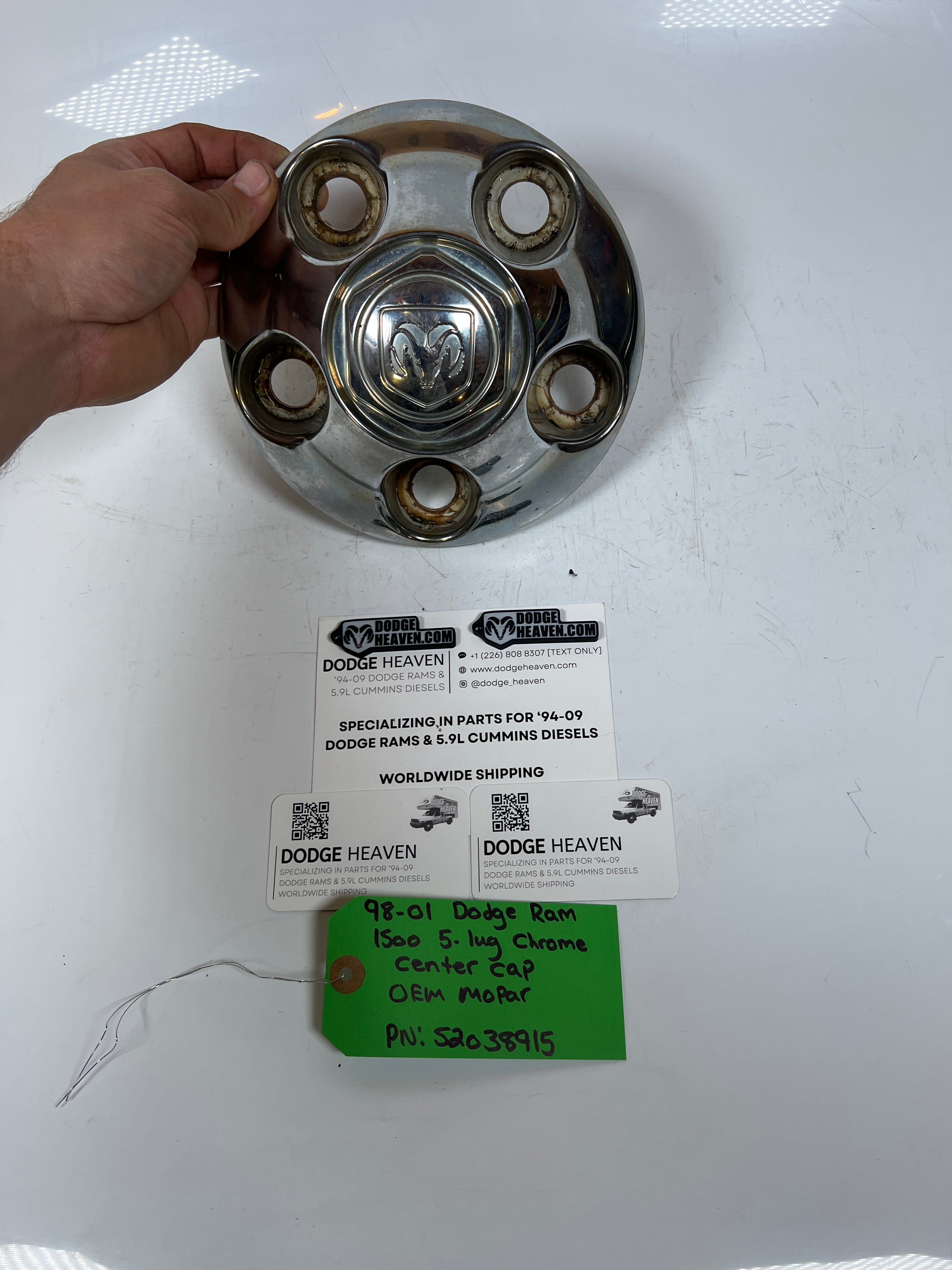 1998-2001 Dodge Ram 1500 5-Lug Chrome Center Cap