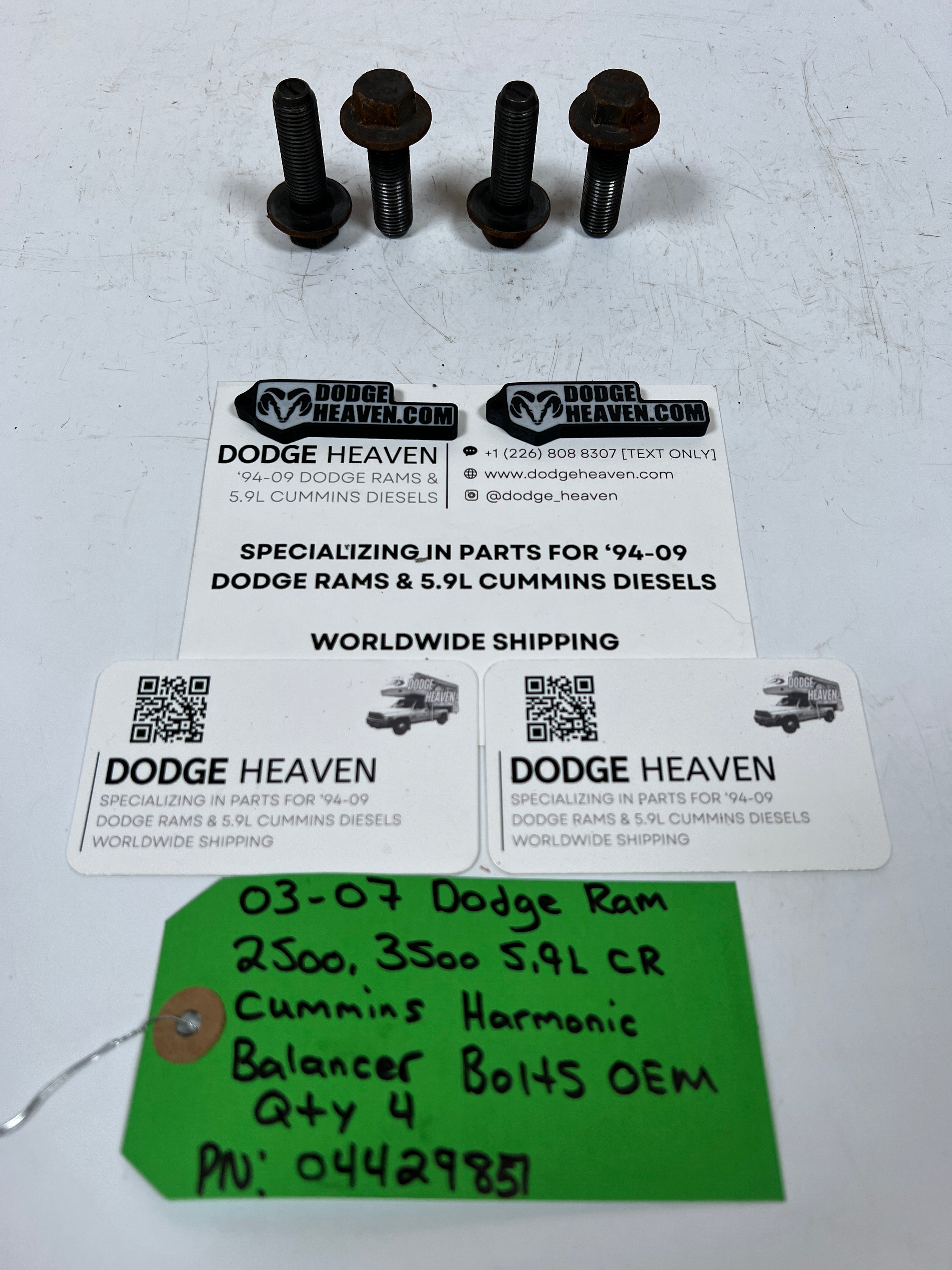 2003-2007 Dodge Ram 5.9L CR Cummins Harmonic Balancer Bolts