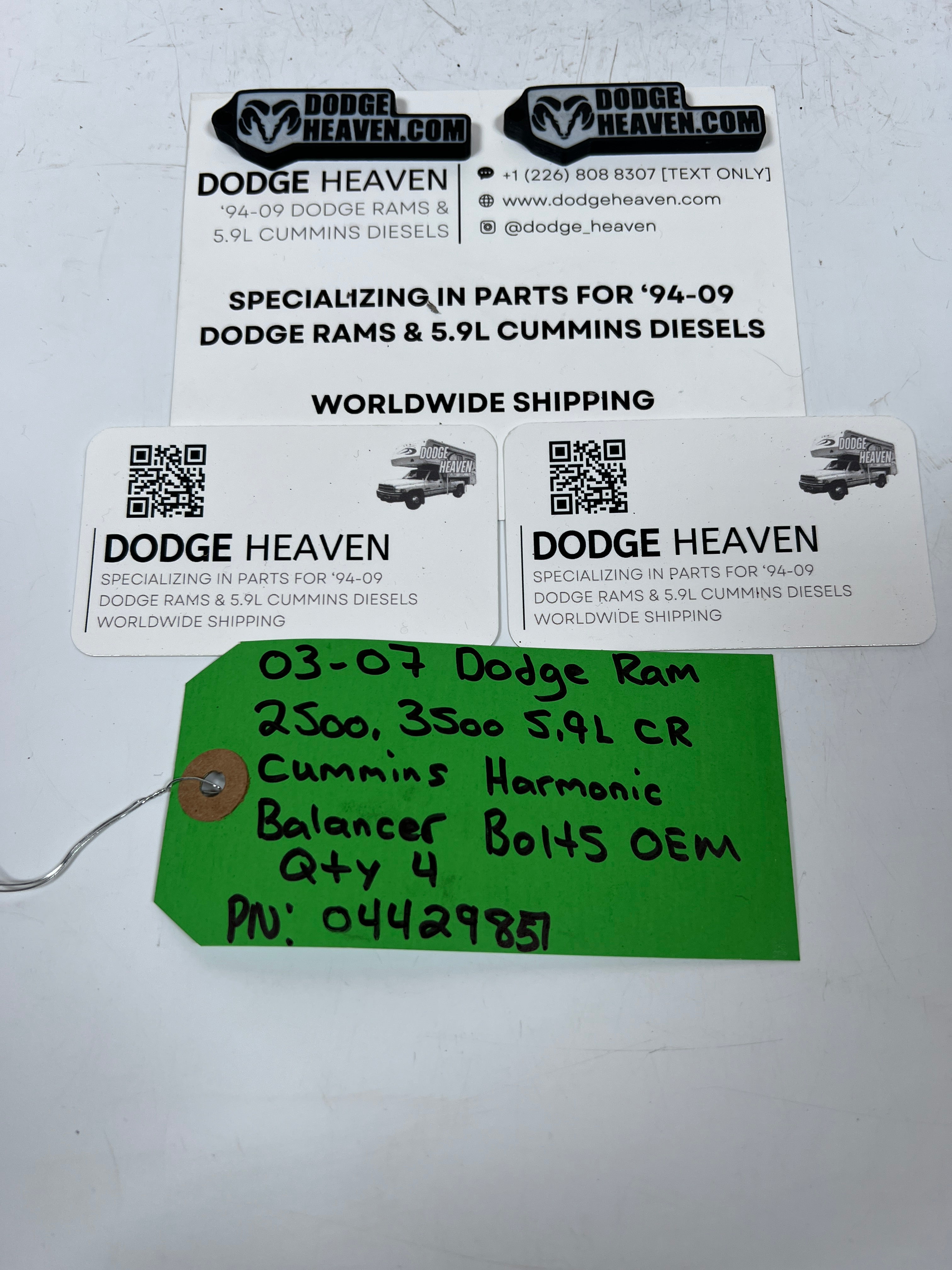 2003-2007 Dodge Ram 5.9L CR Cummins Harmonic Balancer Bolts