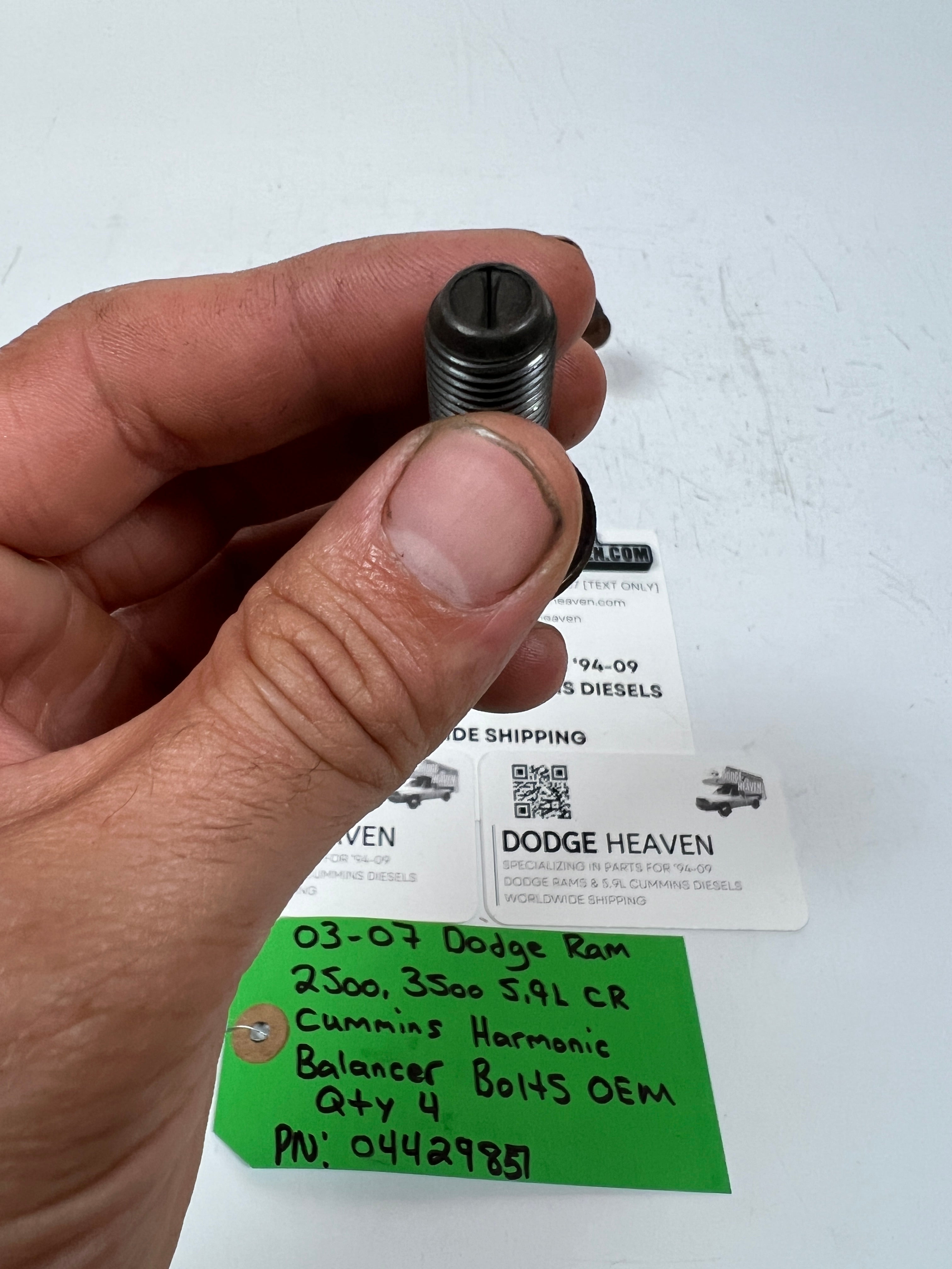 2003-2007 Dodge Ram 5.9L CR Cummins Harmonic Balancer Bolts