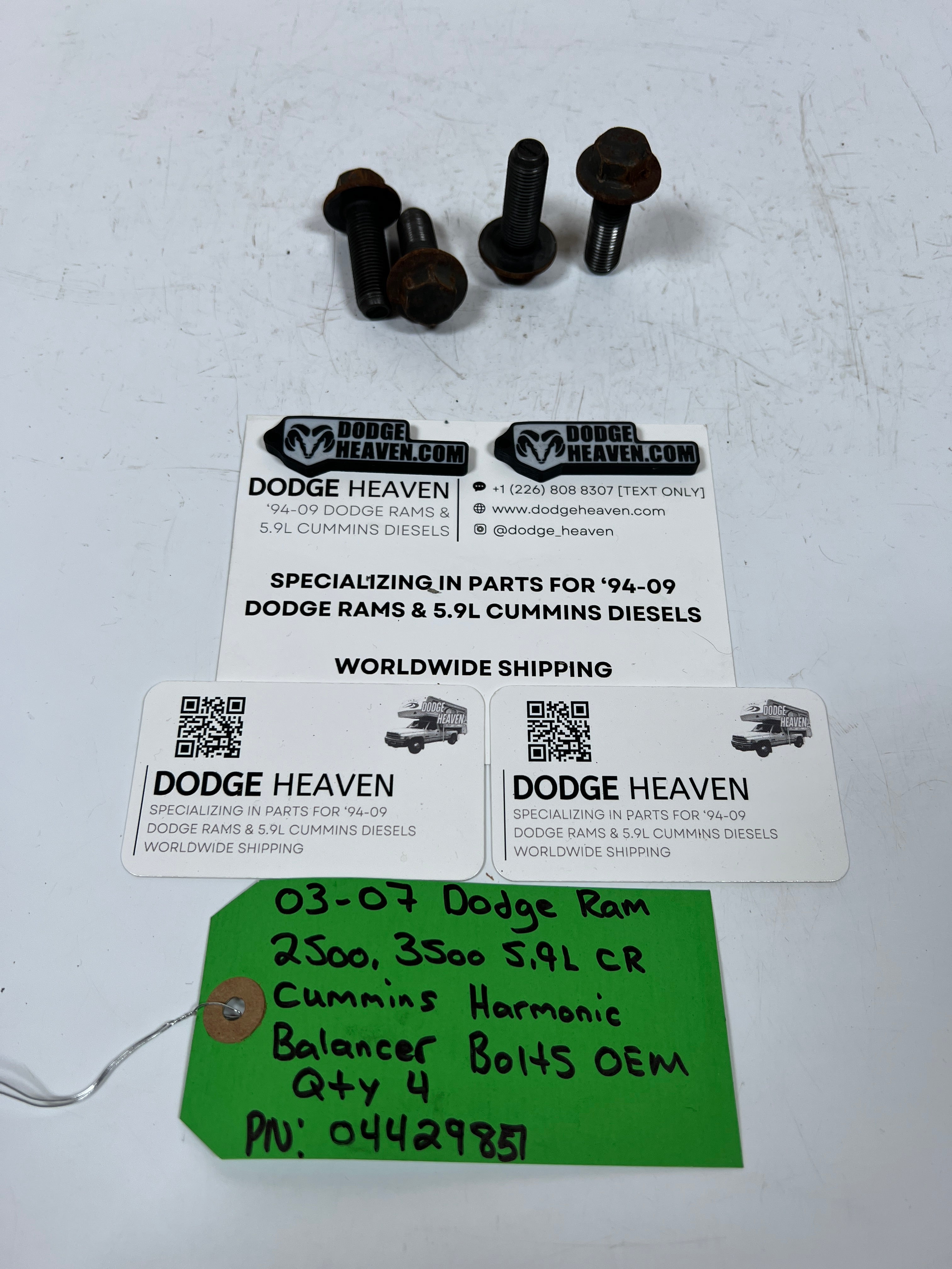 2003-2007 Dodge Ram 5.9L CR Cummins Harmonic Balancer Bolts