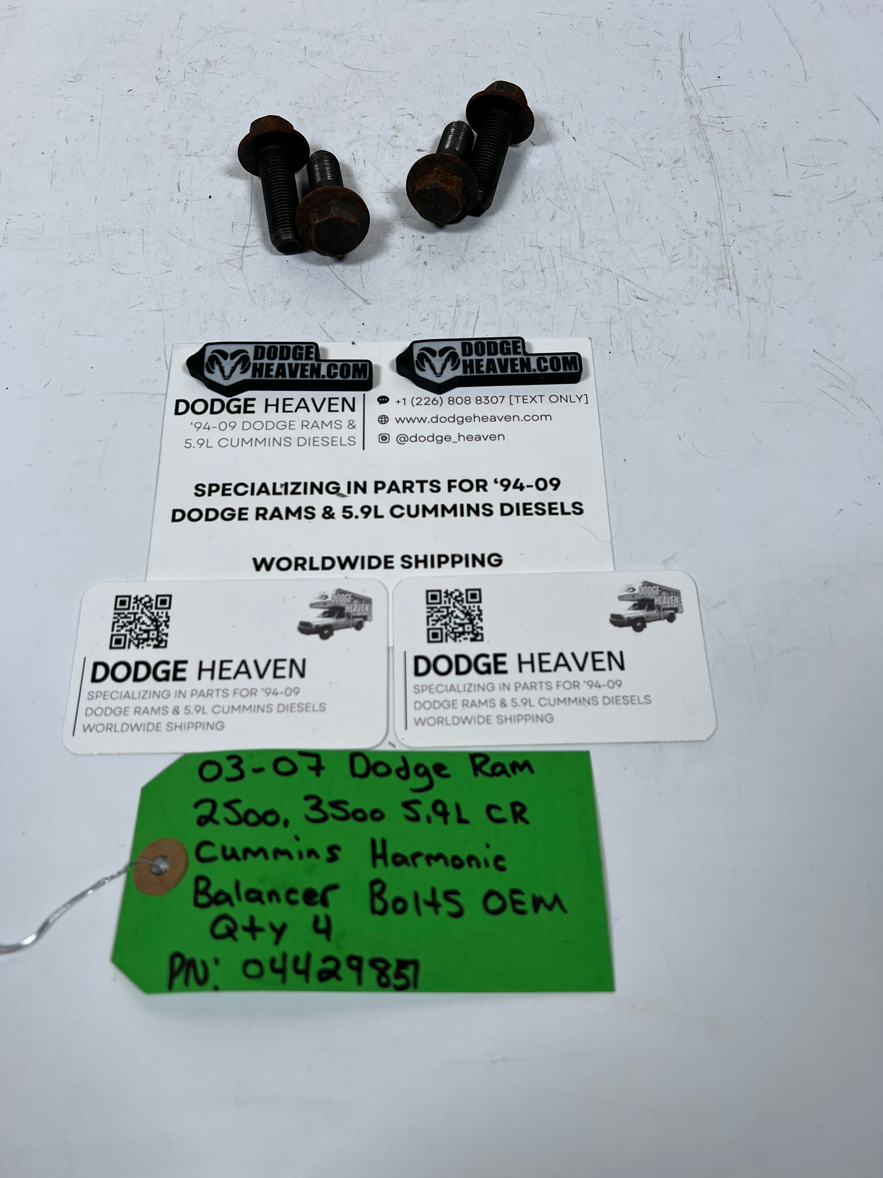 2003-2007 Dodge Ram 5.9L CR Cummins Harmonic Balancer Bolts