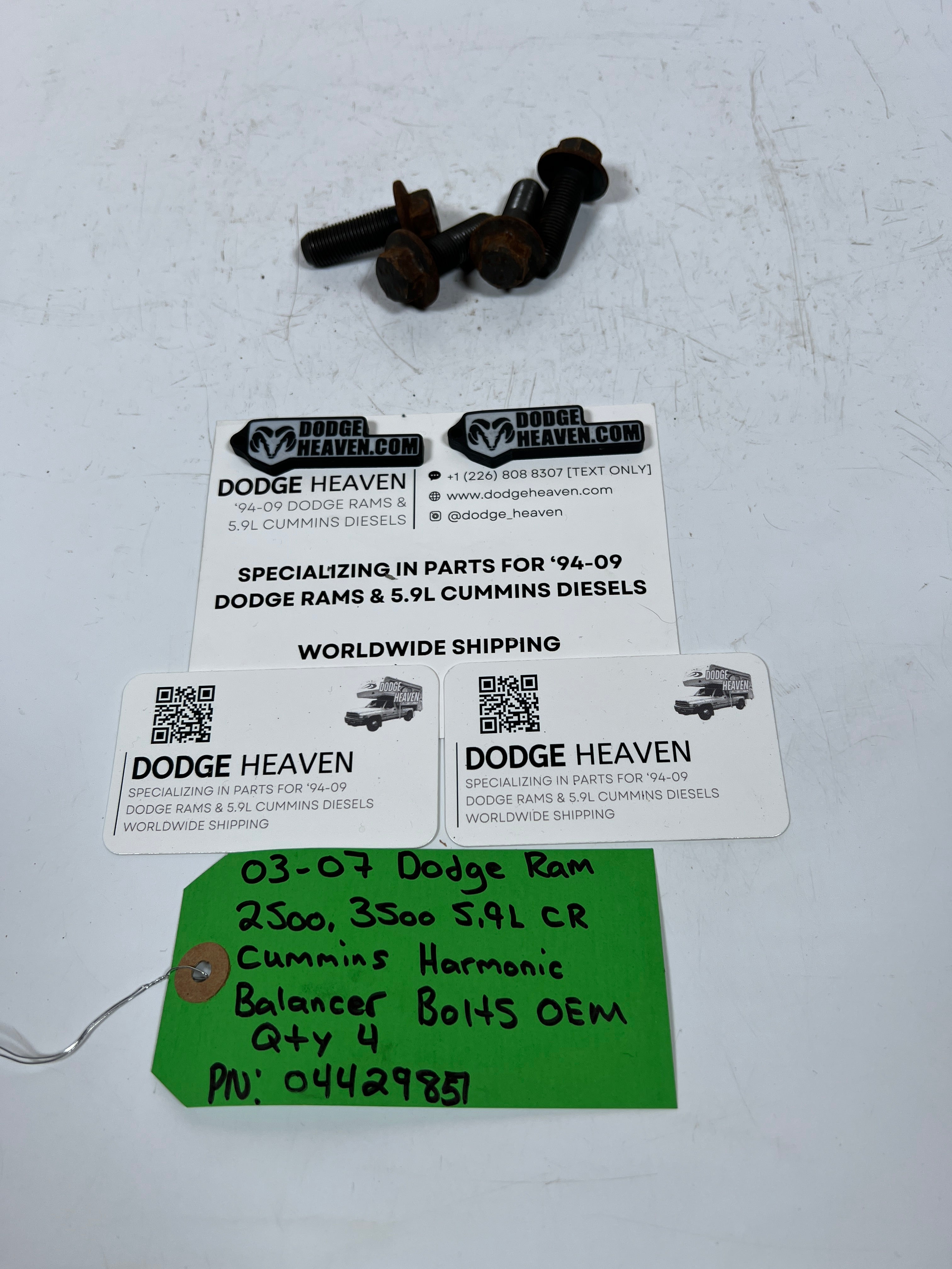 2003-2007 Dodge Ram 5.9L CR Cummins Harmonic Balancer Bolts