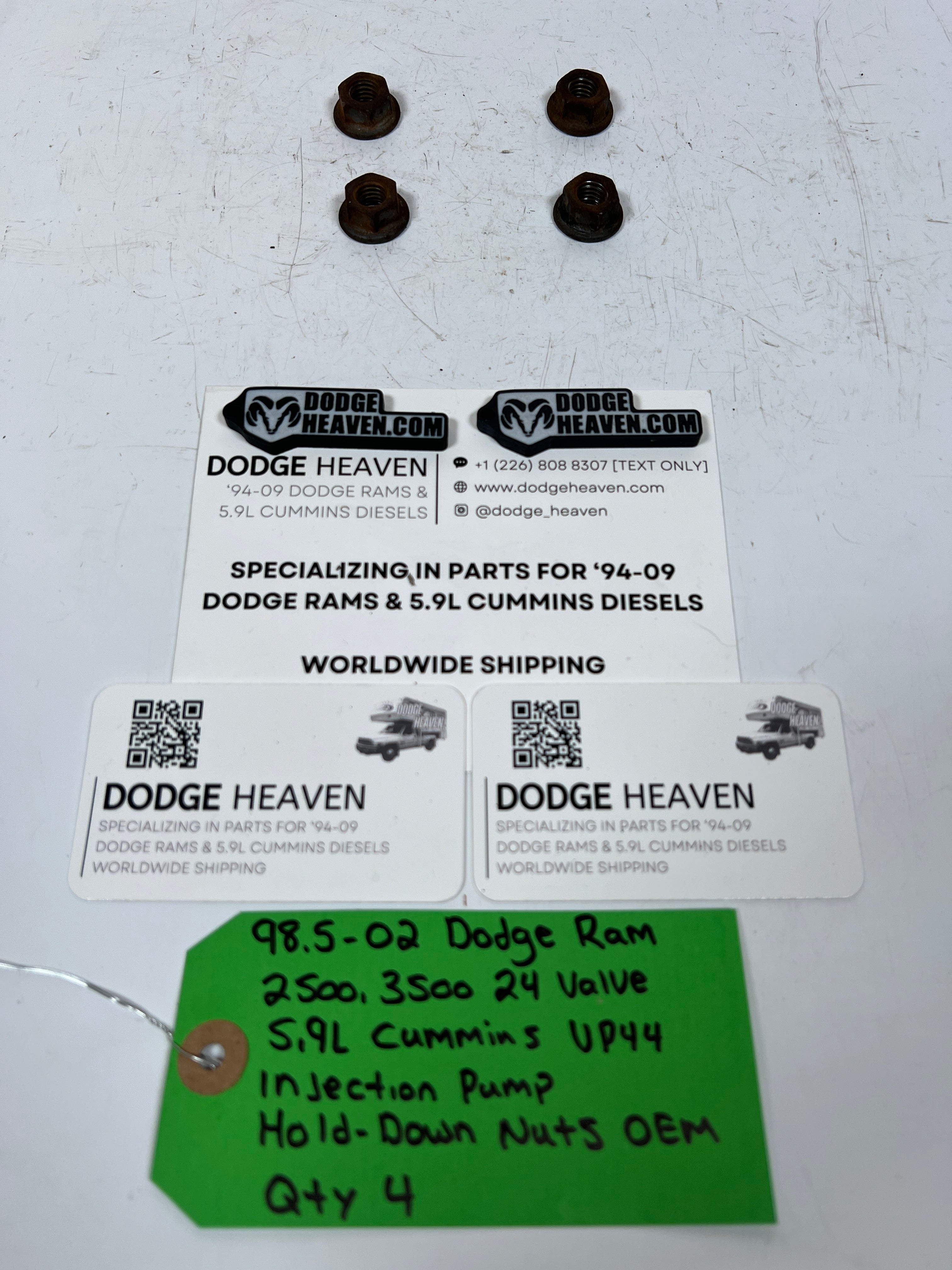 1998.5-2002 Dodge Ram 5.9L Cummins VP44 Injection Pump Hold Down Nuts QTY 4