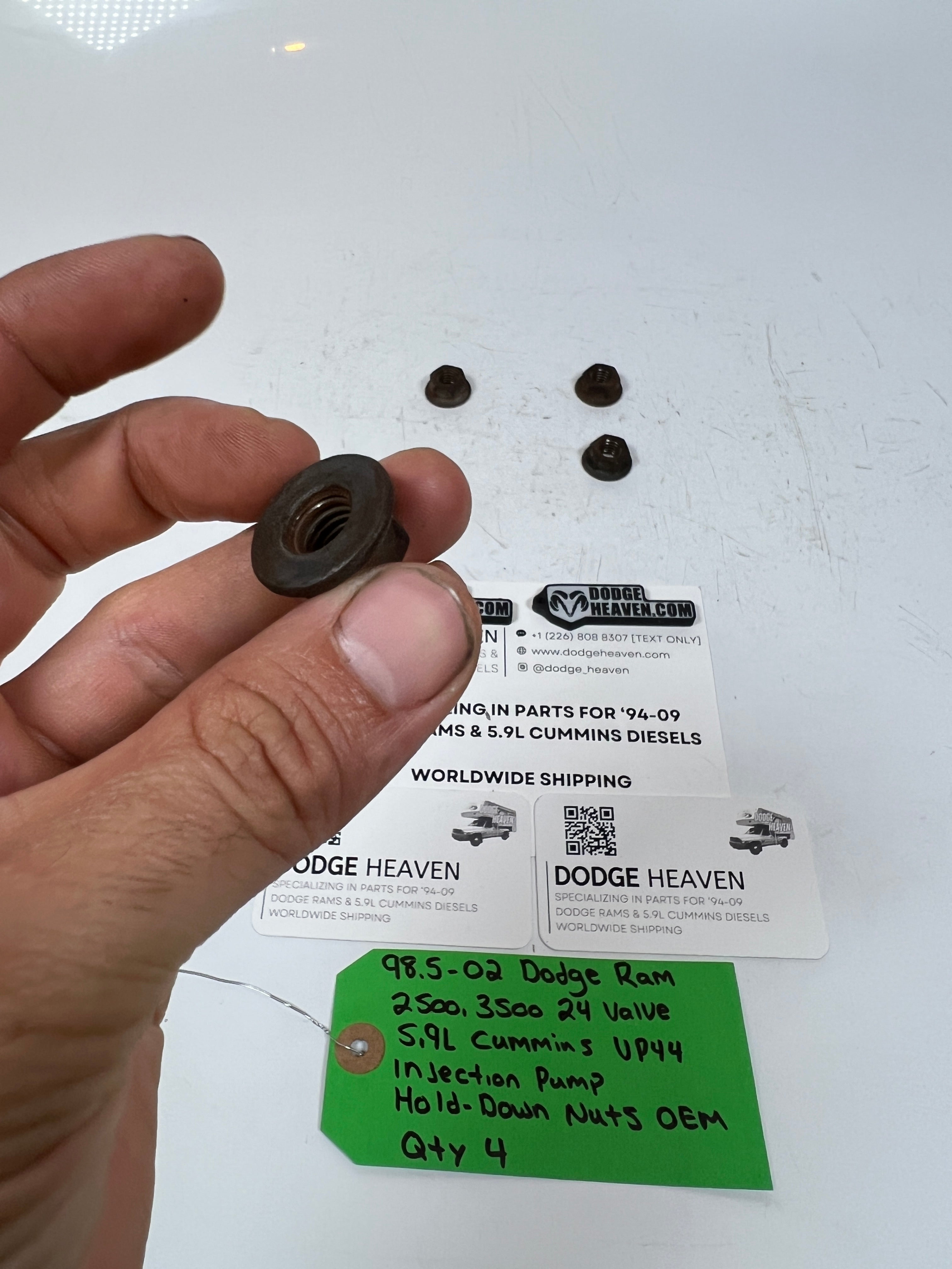 1998.5-2002 Dodge Ram 5.9L Cummins VP44 Injection Pump Hold Down Nuts QTY 4