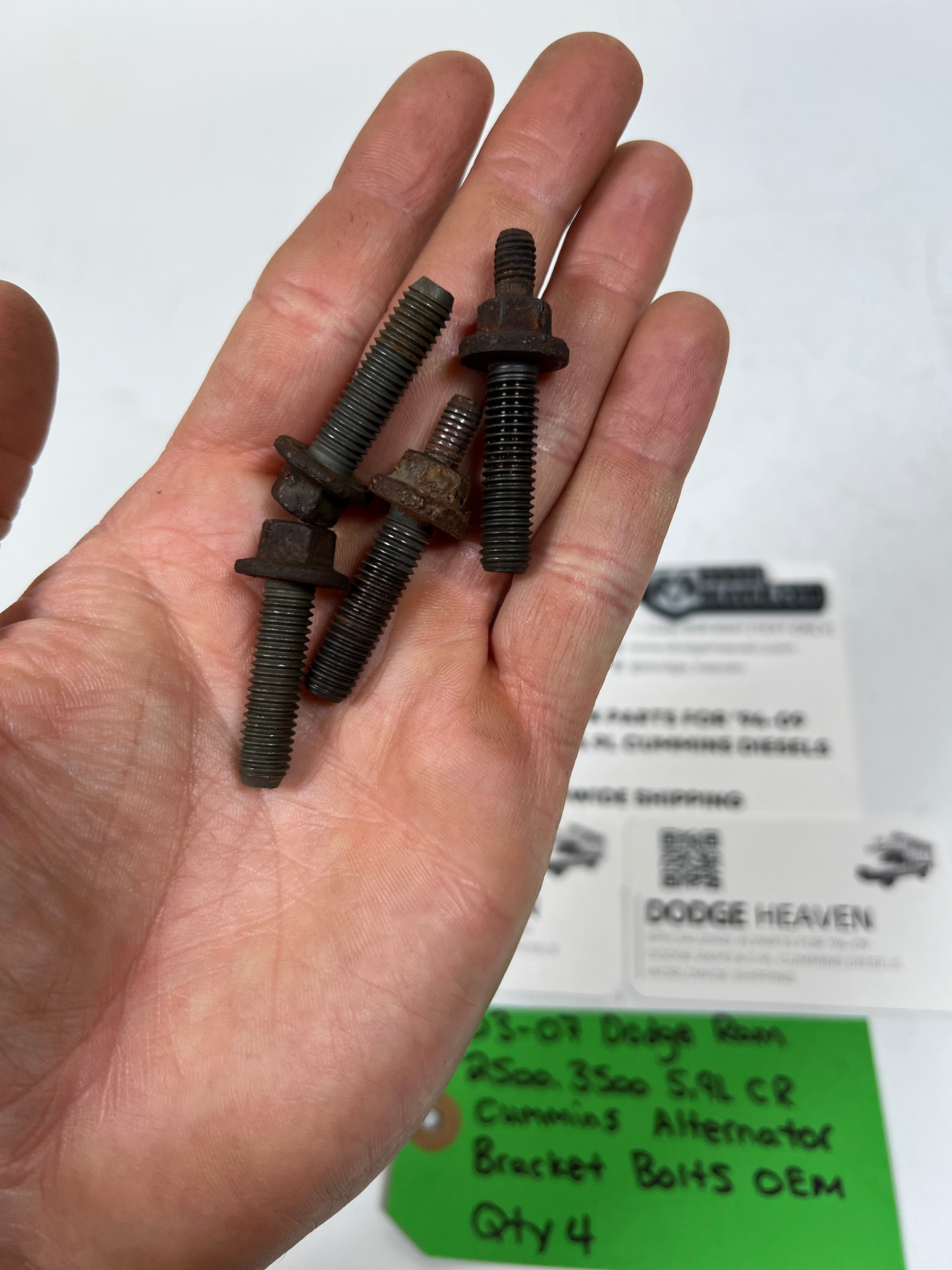 2003-2007 Dodge Ram 2500 3500 5.9l CR Cummins Alternator Bracket Bolts QTY 4