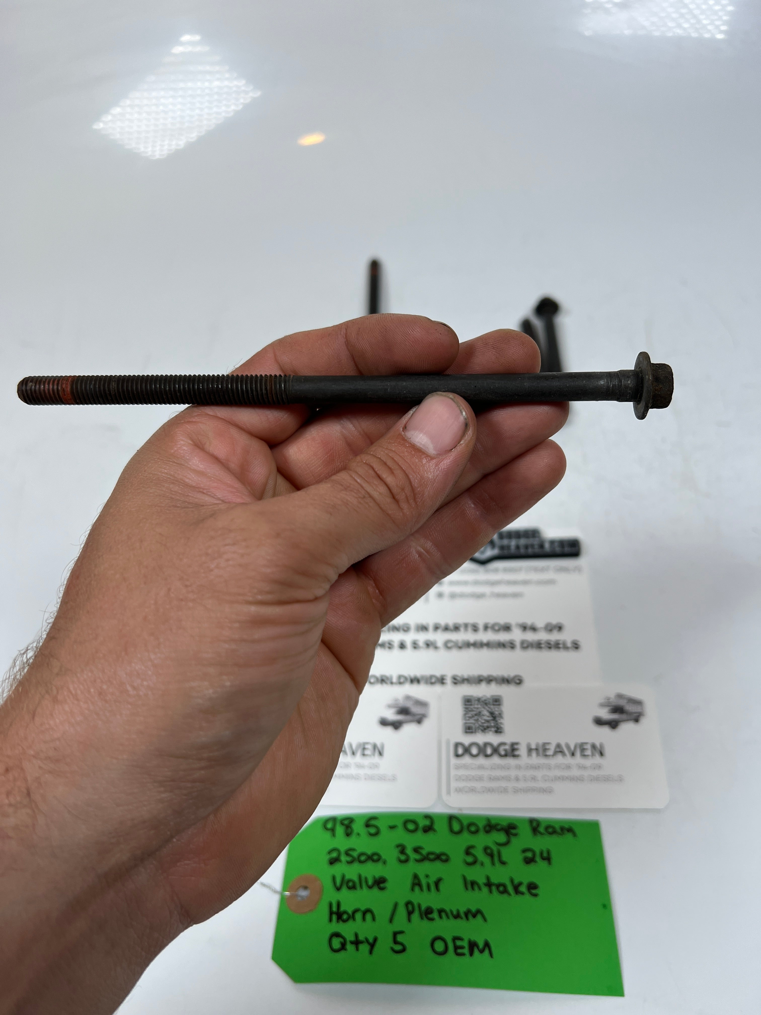 1998.5-2002 Dodge Ram 24 Valve 5.9L Cummins Intake Plenum Bolts QTY 5