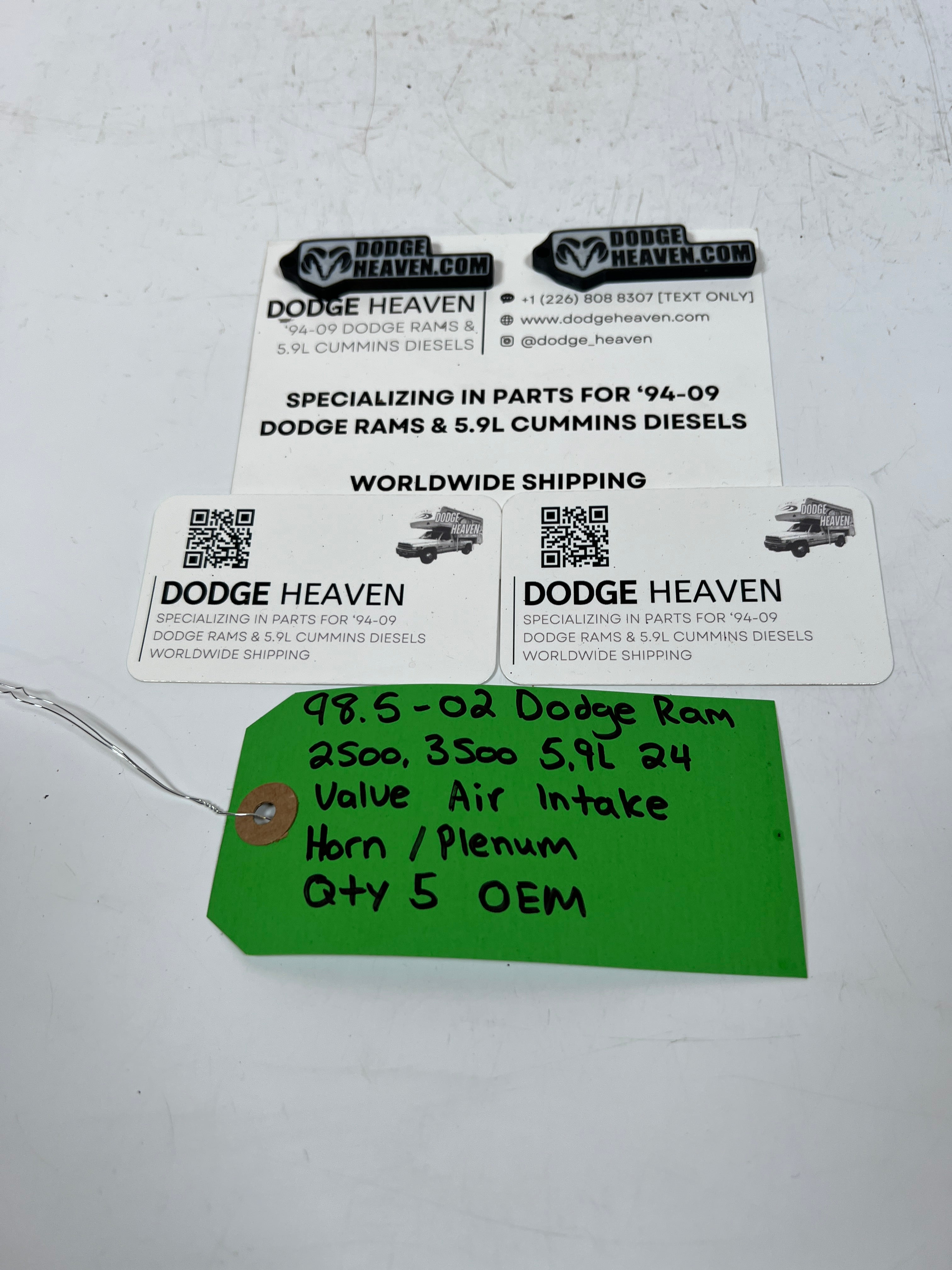 1998.5-2002 Dodge Ram 24 Valve 5.9L Cummins Intake Plenum Bolts QTY 5