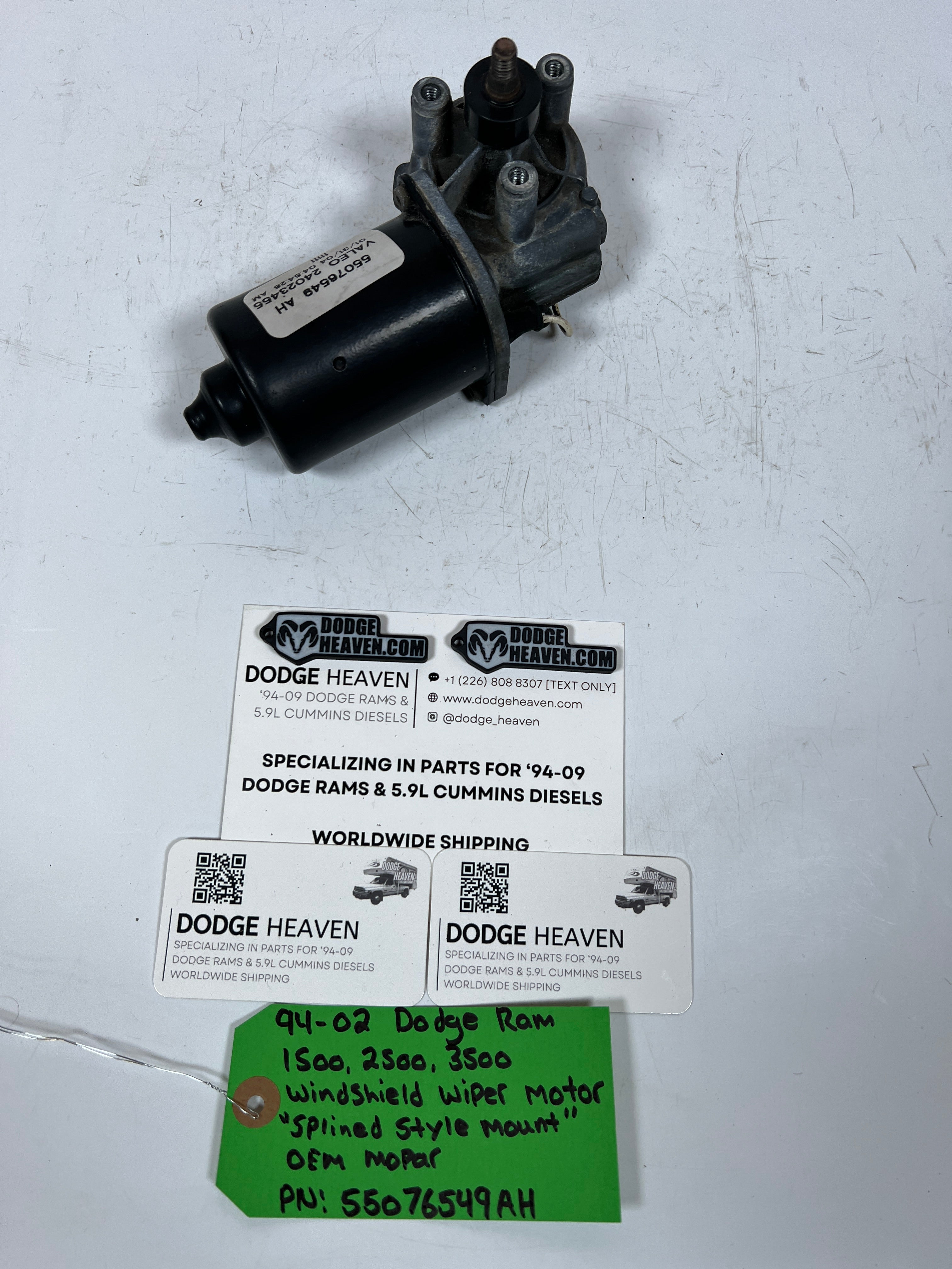 1994-2002 Dodge Ram Windshield Wiper Motor "Splined Style"