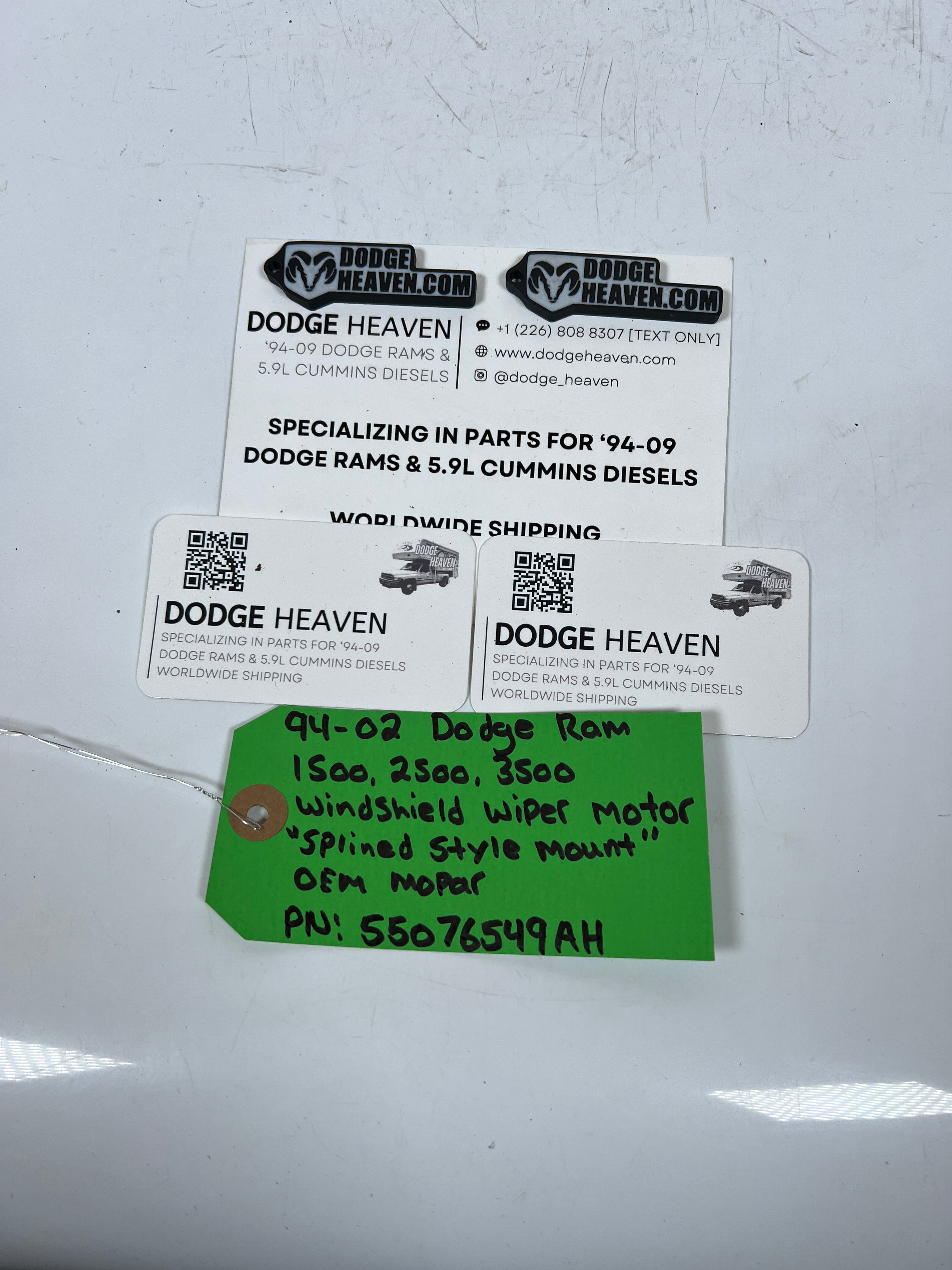 1994-2002 Dodge Ram Windshield Wiper Motor "Splined Style"