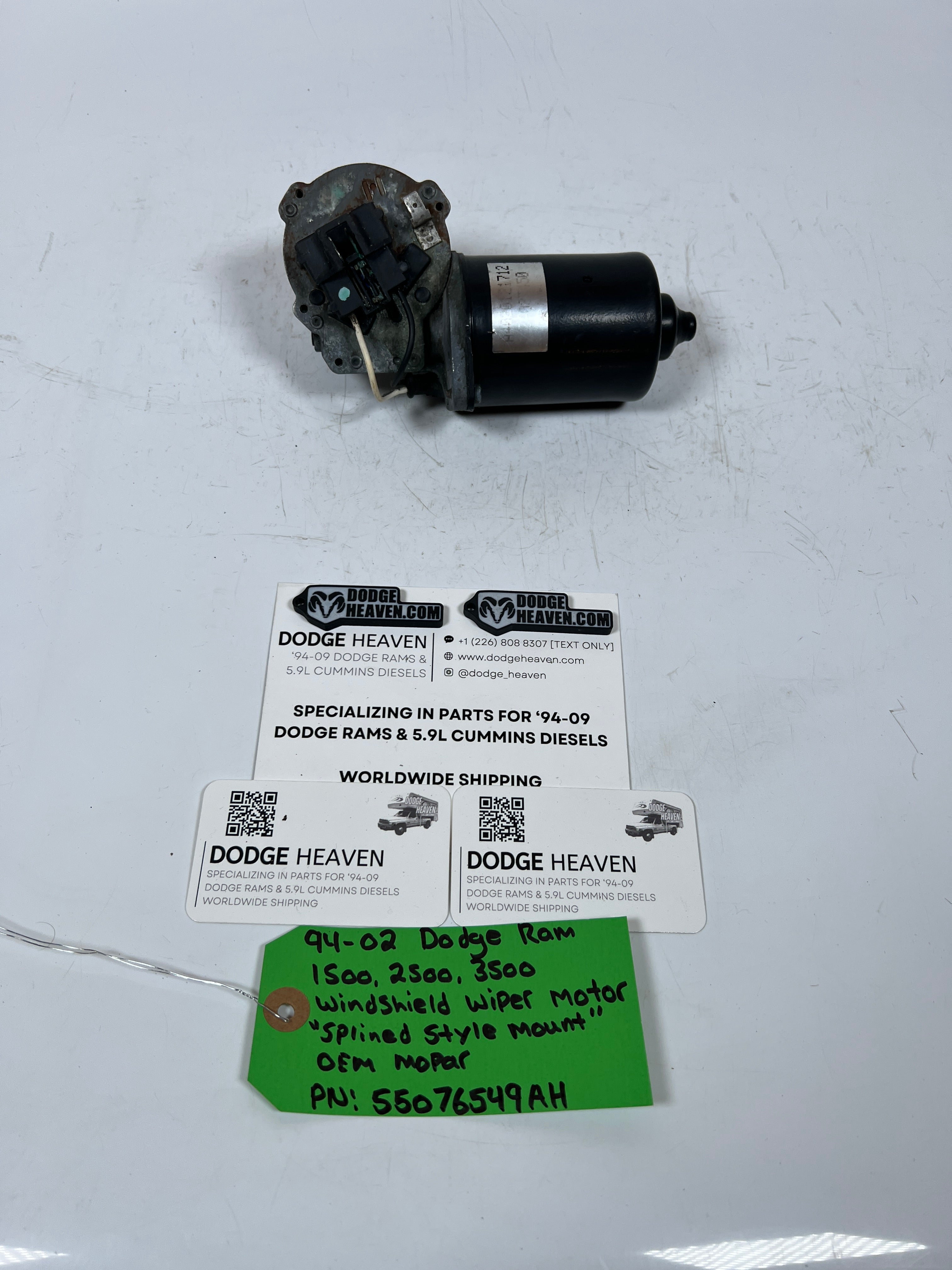 1994-2002 Dodge Ram Windshield Wiper Motor "Splined Style"