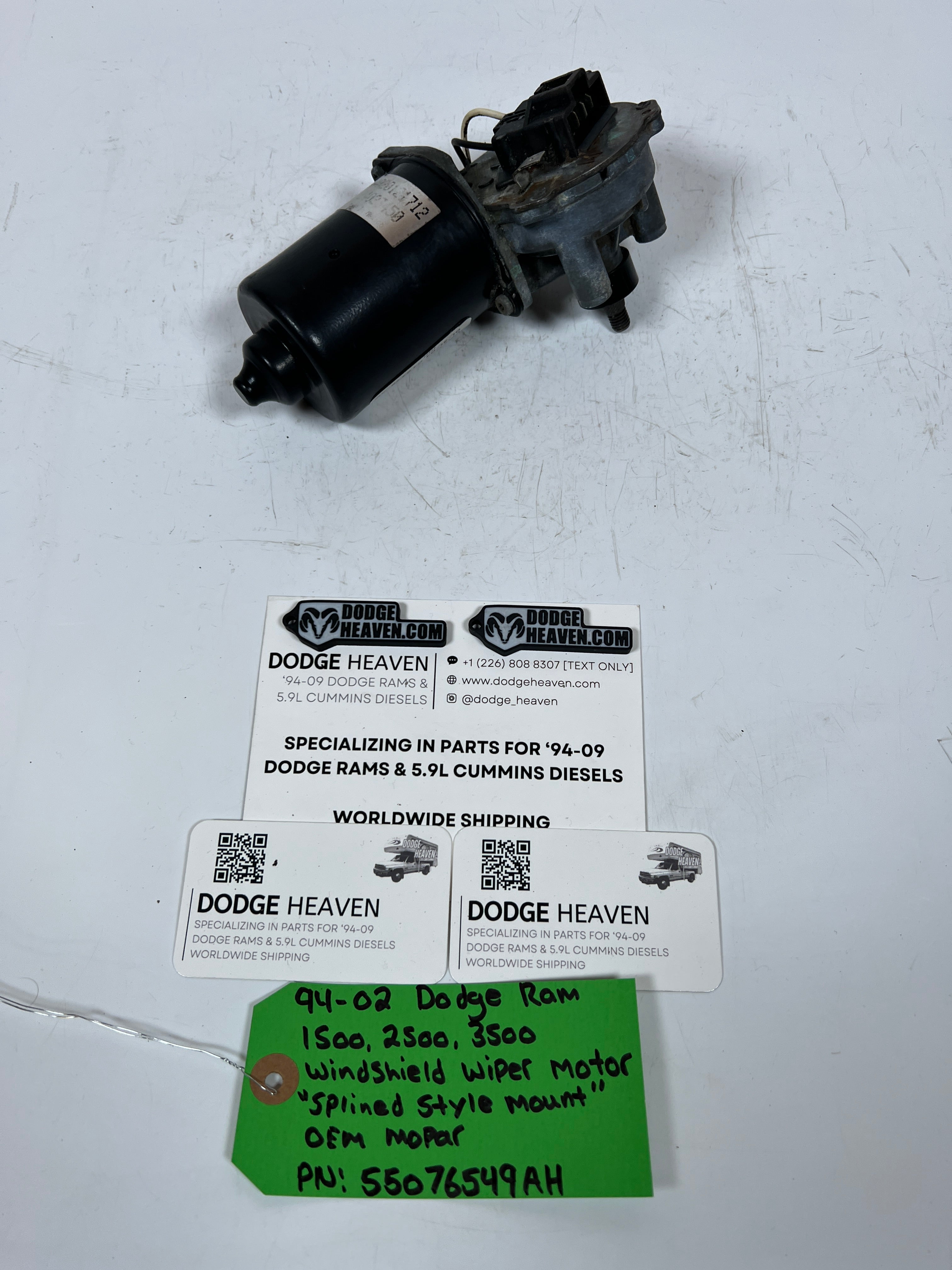 1994-2002 Dodge Ram Windshield Wiper Motor "Splined Style"