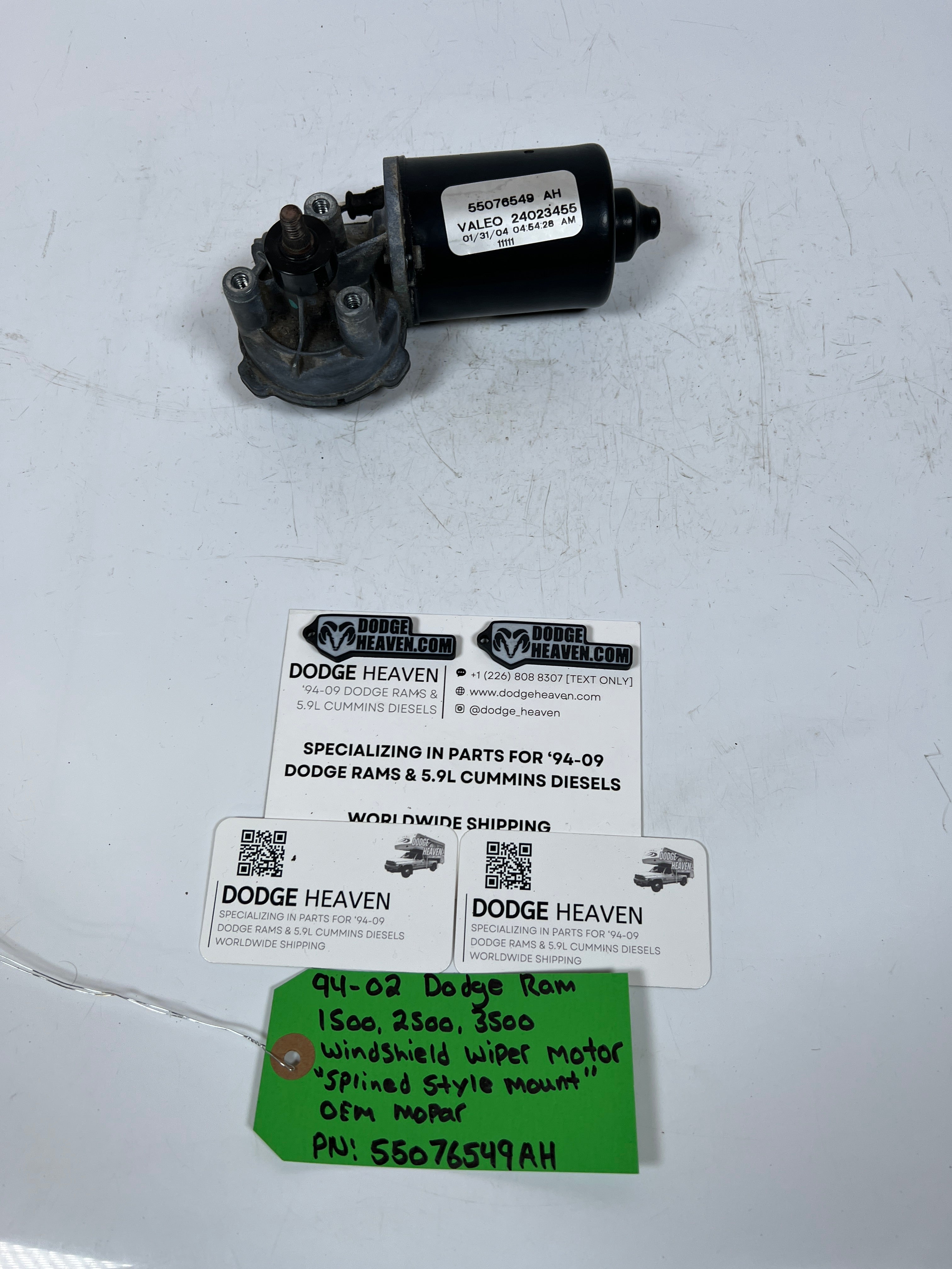 1994-2002 Dodge Ram Windshield Wiper Motor "Splined Style"