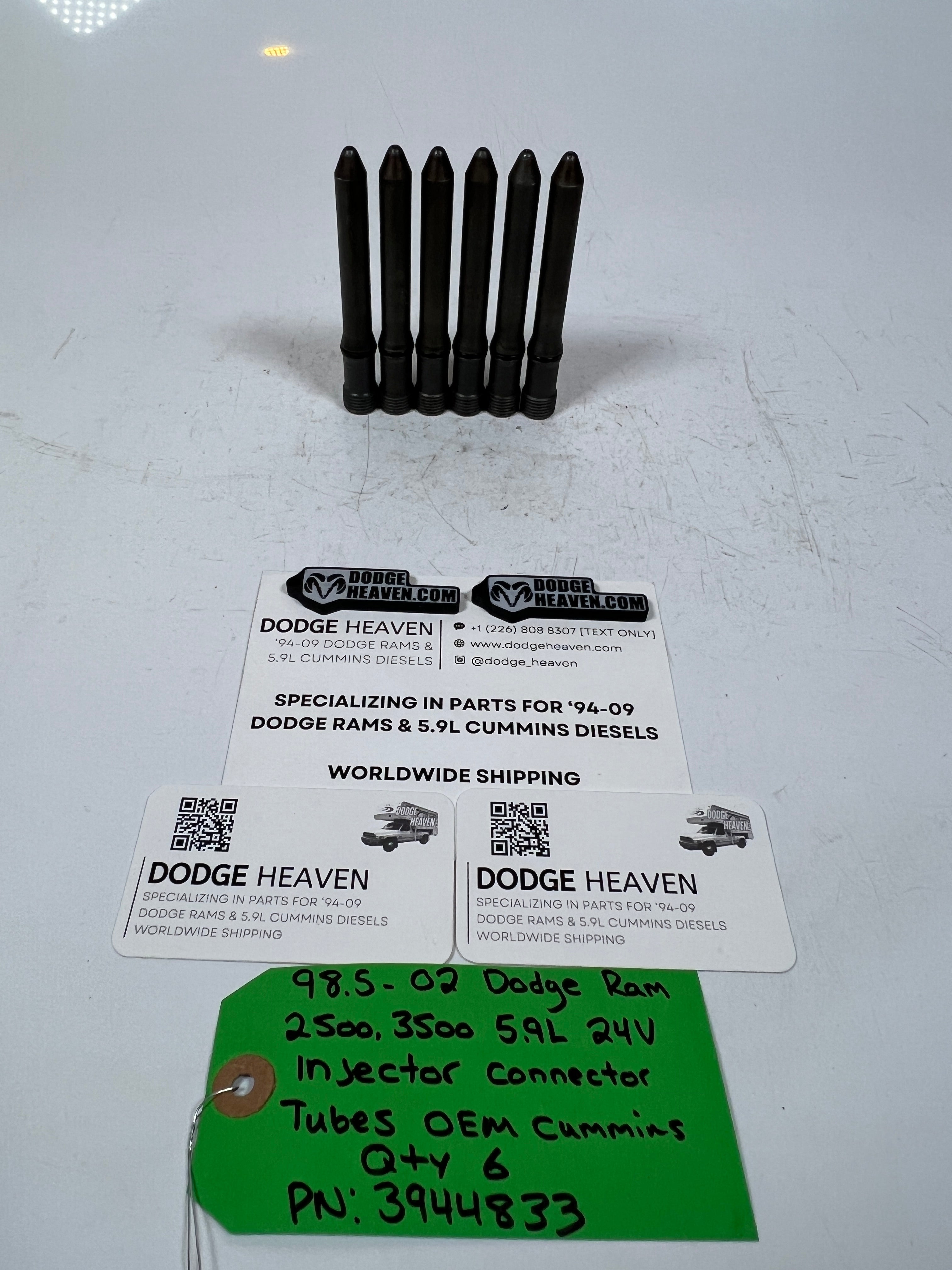 1998.5-2002 Dodge Ram 5.9L Cummins 24V Injector Connector Tubes QTY6