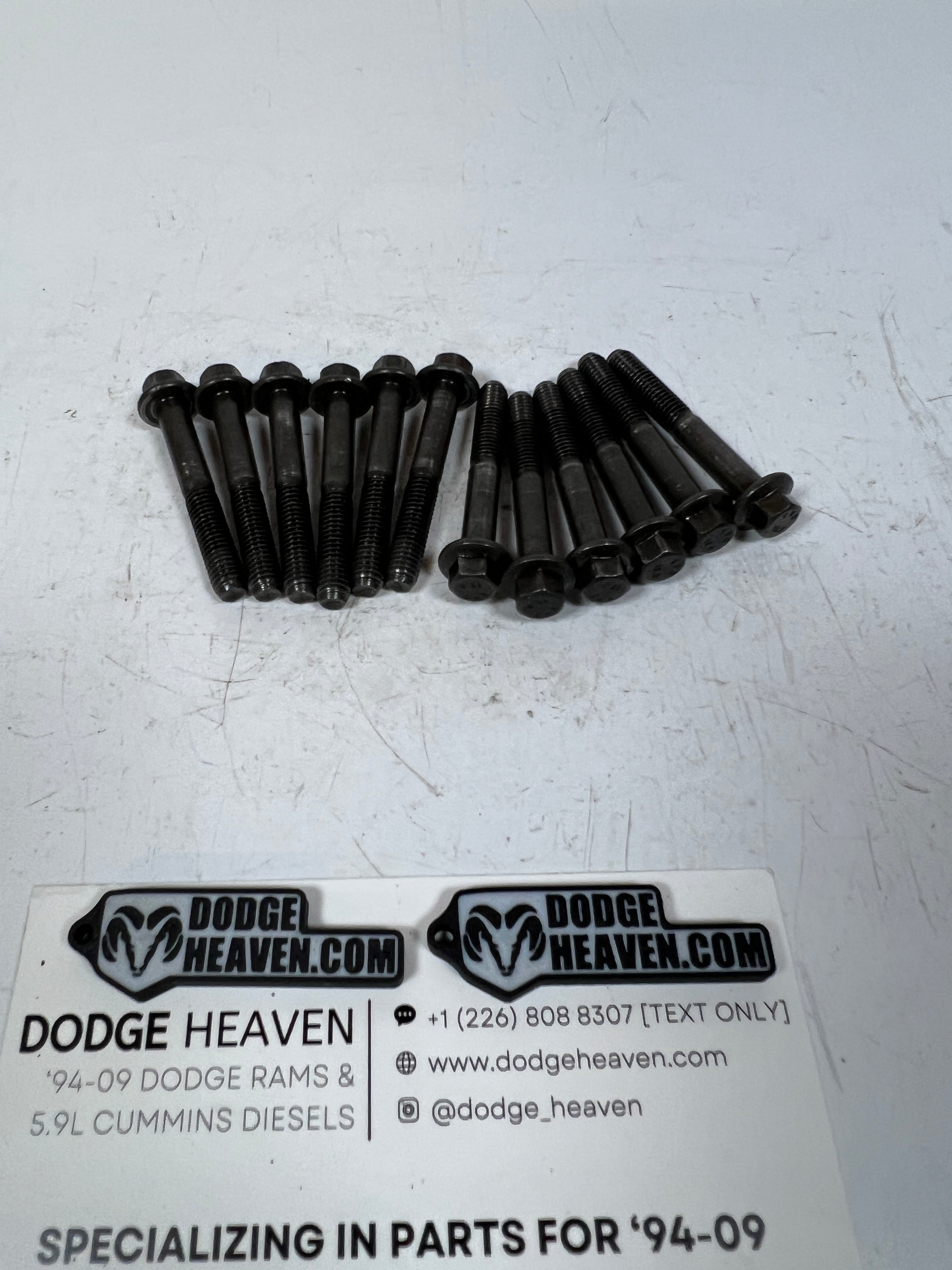 1998.5-2018 Dodge Ram 5.9L 6.7L Cummins Intake / Exhaust Rocker Arm Bolts QTY 12