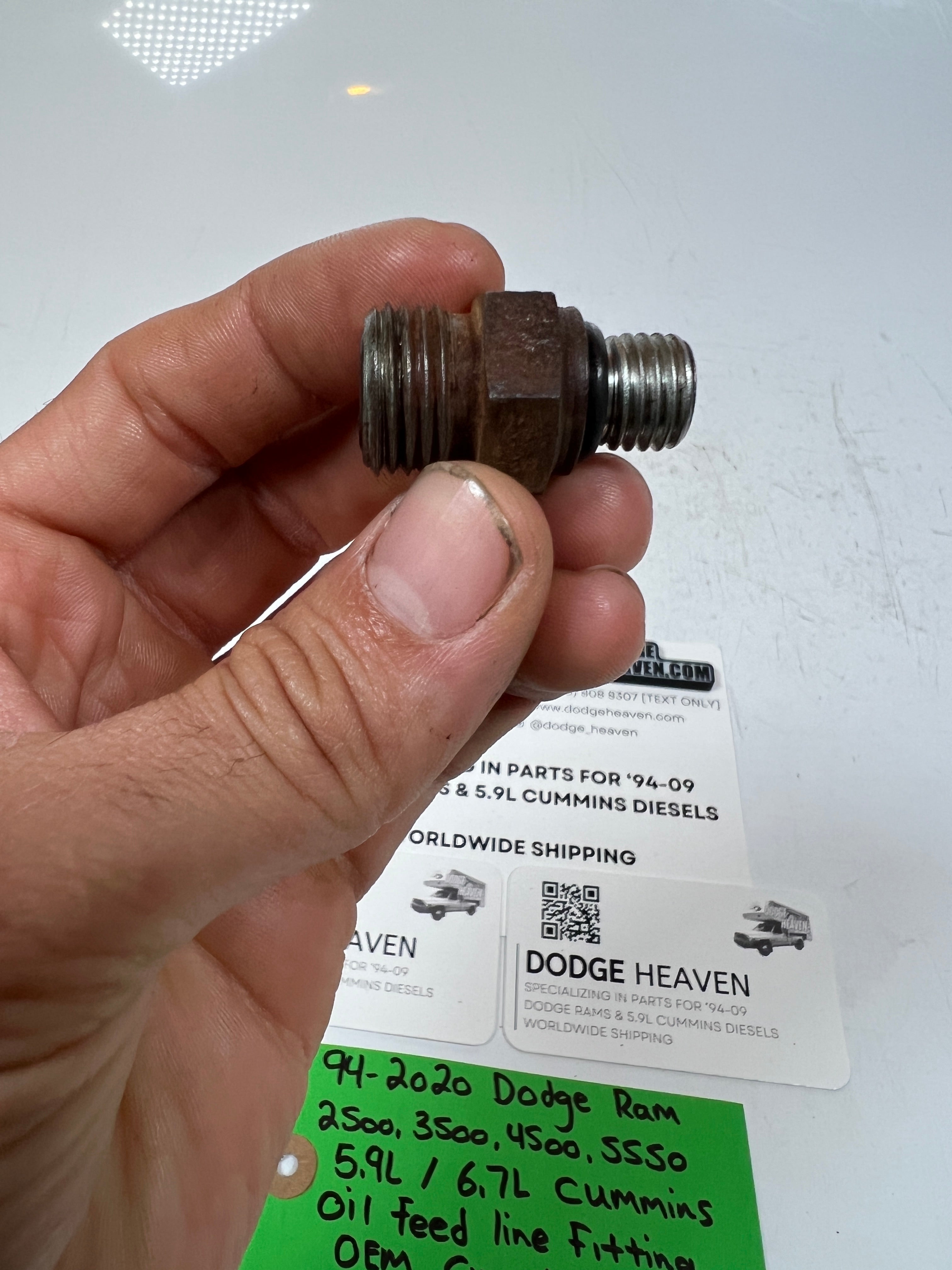 1994-2020 Dodge Ram 5.9L / 6.7L Cummins Turbo Oil Feed Line Fitting