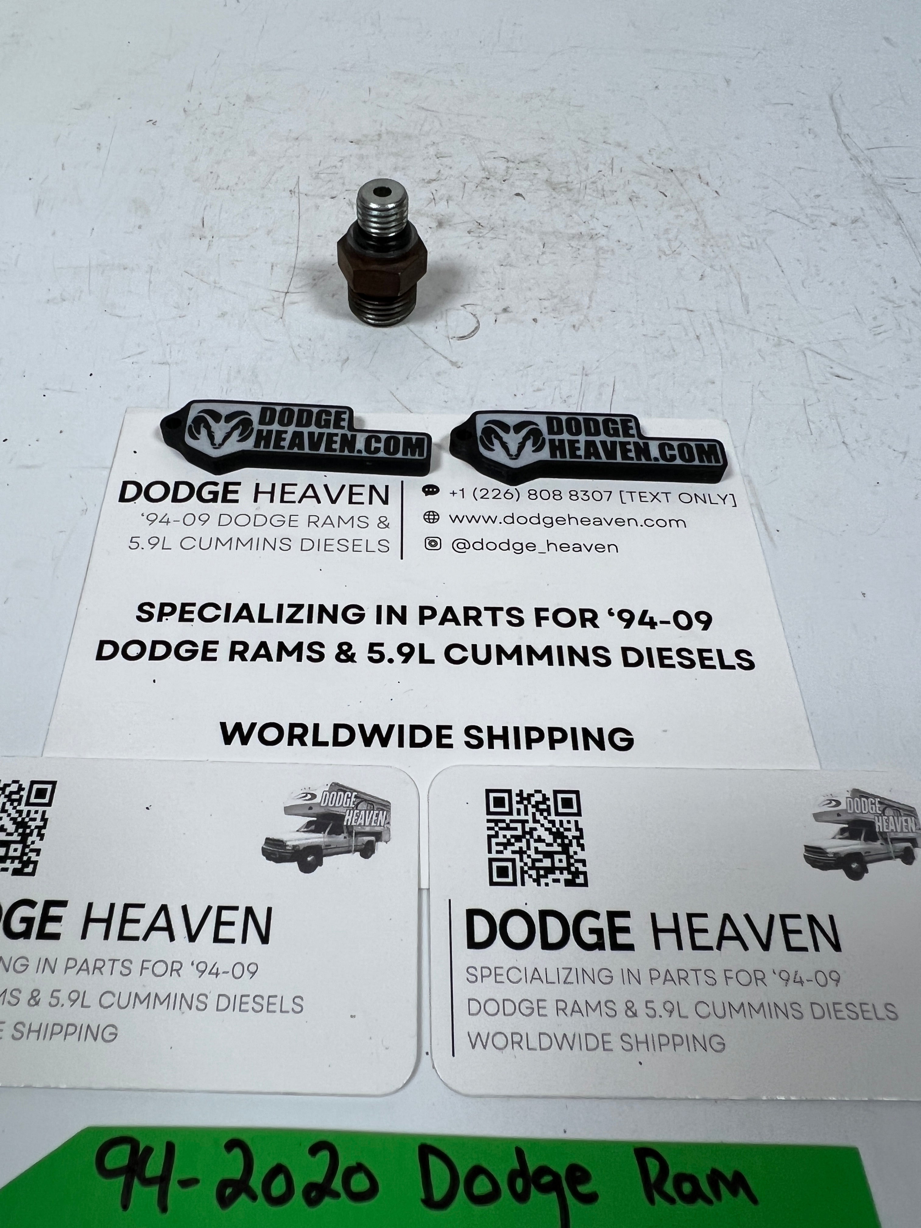 1994-2020 Dodge Ram 5.9L / 6.7L Cummins Turbo Oil Feed Line Fitting