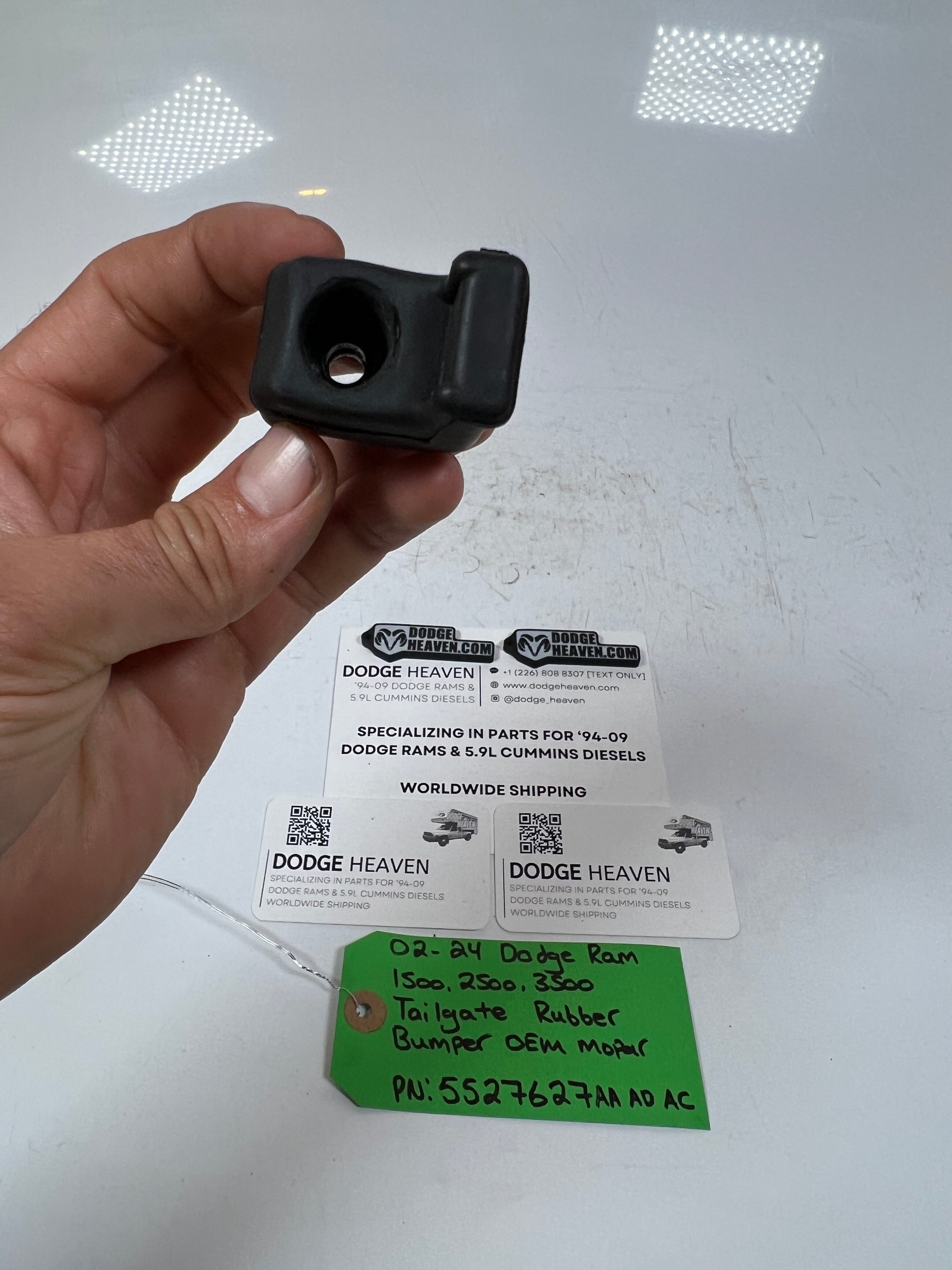 2002-2024 Dodge Ram 1500-3500 Tailgate Rubber Bumper